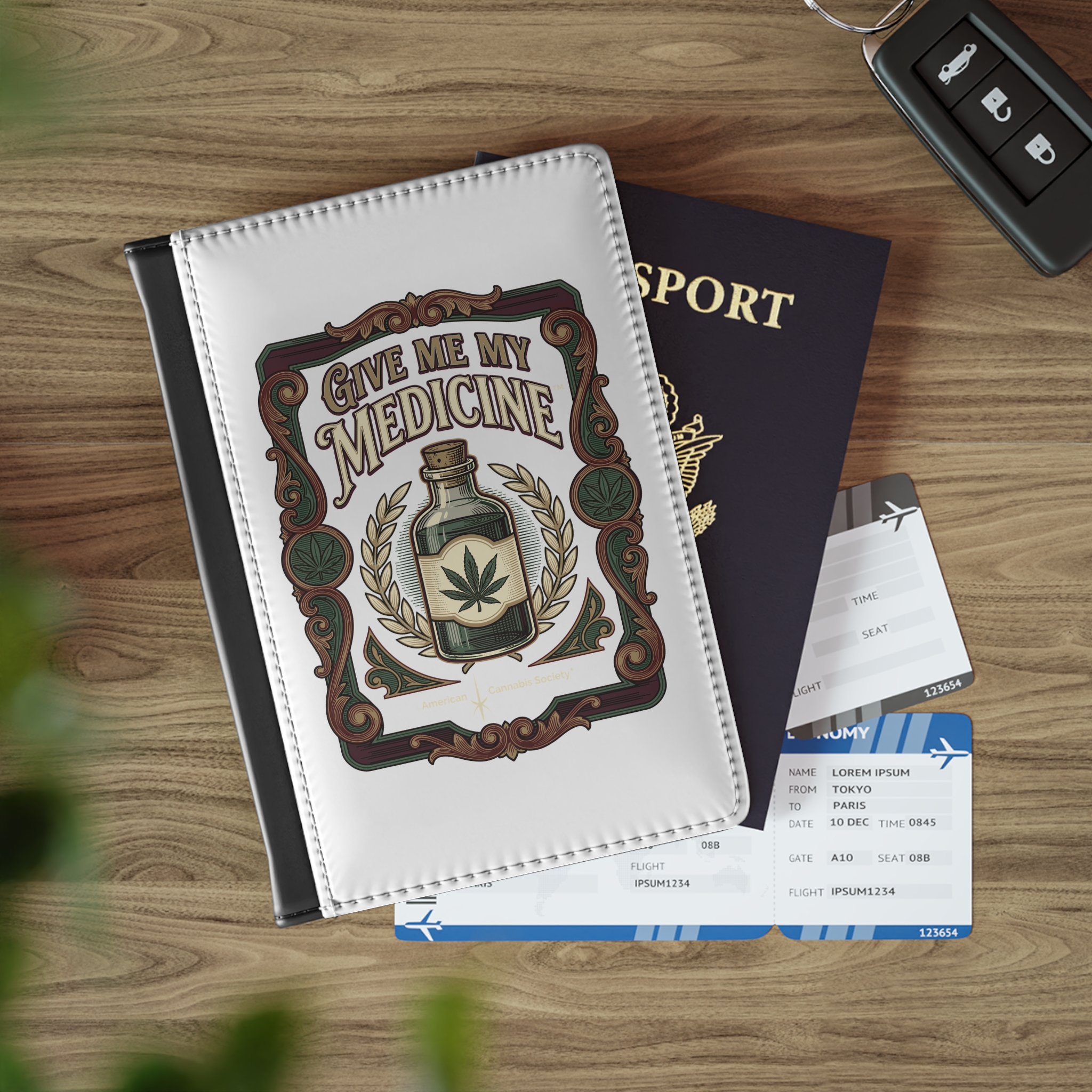 Give Me My Medicine™ Passport Cover – Black – view 5