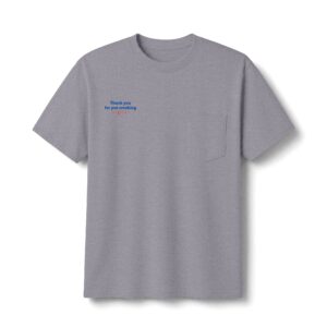 Thank You For Pot Smoking® Pocket Tee – Athletic Heather
