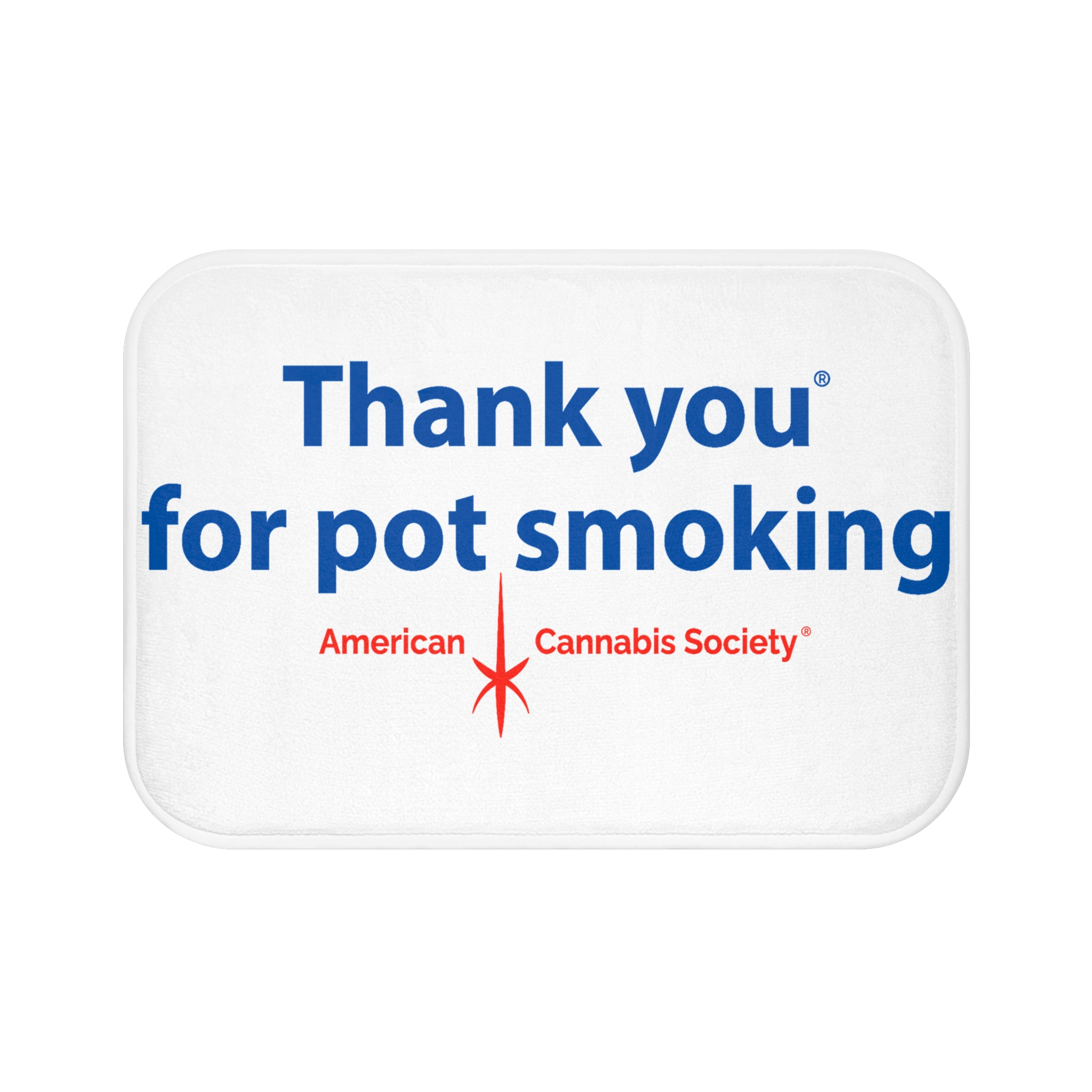 Thank You For Pot Smoking® Bath Mat — American Cannabis Society® Memory Foam Bathroom Mat - Image 5