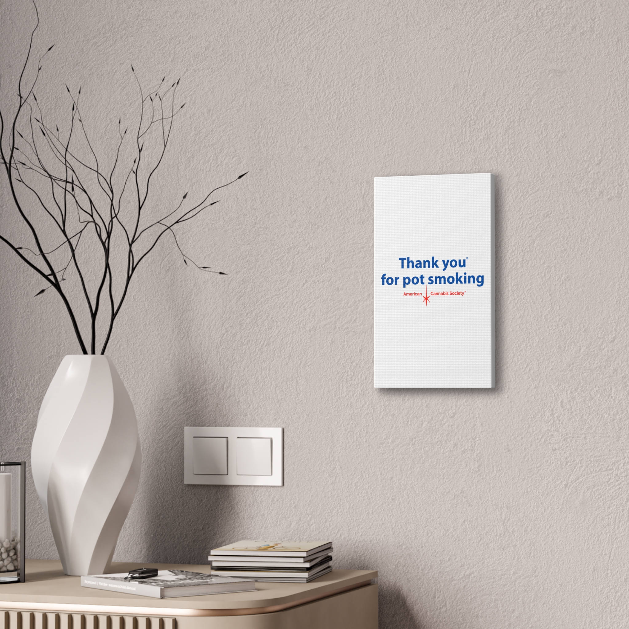Thank You For Pot Smoking® Canvas Print 0.75″ – view 6
