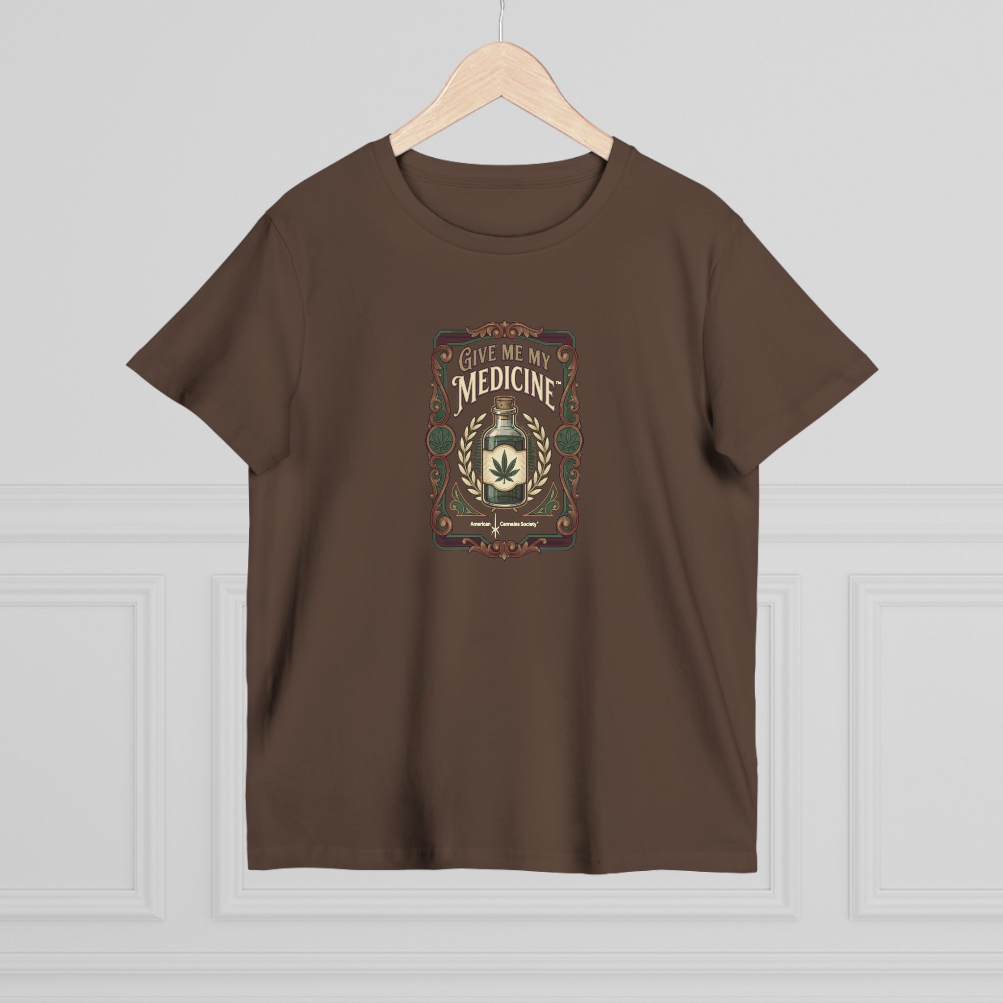 Give Me My Medicine™ Women's Maple Tee – Walnut, view 4