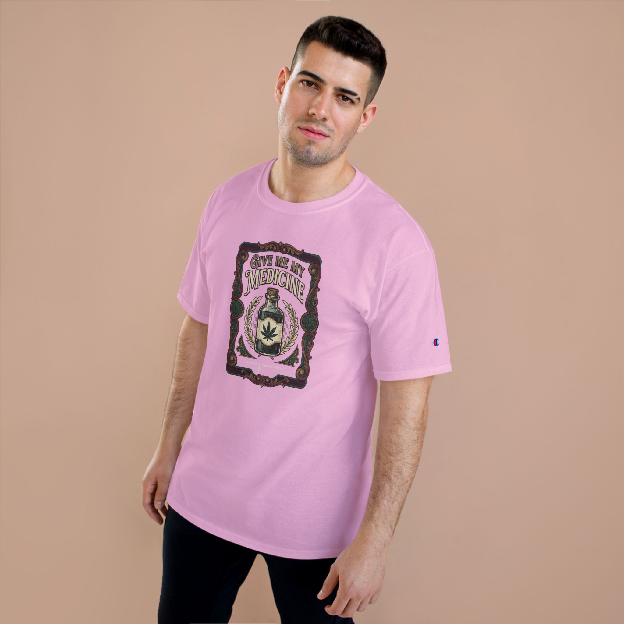 Give Me My Medicine™ Classic Cotton Tee – Pink Candy, view 3