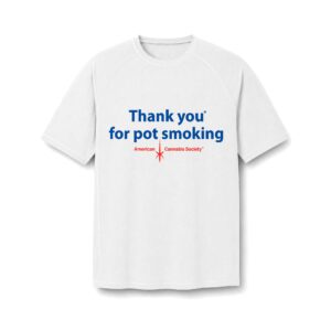 Thank You For Pot Smoking® Short Sleeve Rashguard – White