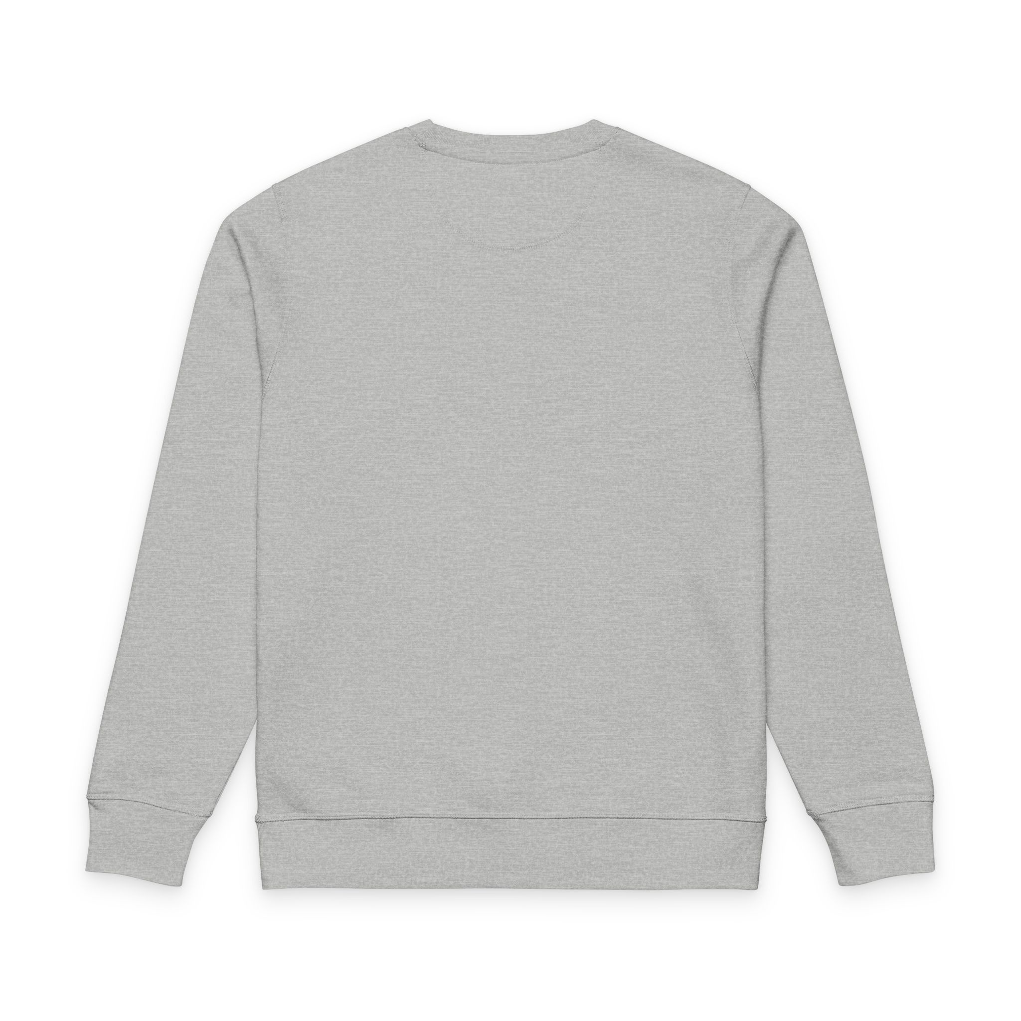 Thank You For Pot Smoking® Organic Mid-Weight Crewneck – Heather Grey view 2