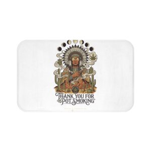 Thank You For Pot Smoking® Desert Chief Memory Foam Bath Mat – 34" × 21"