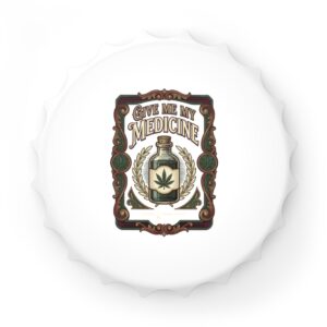 Give Me My Medicine™ Magnetic Bottle Opener – White