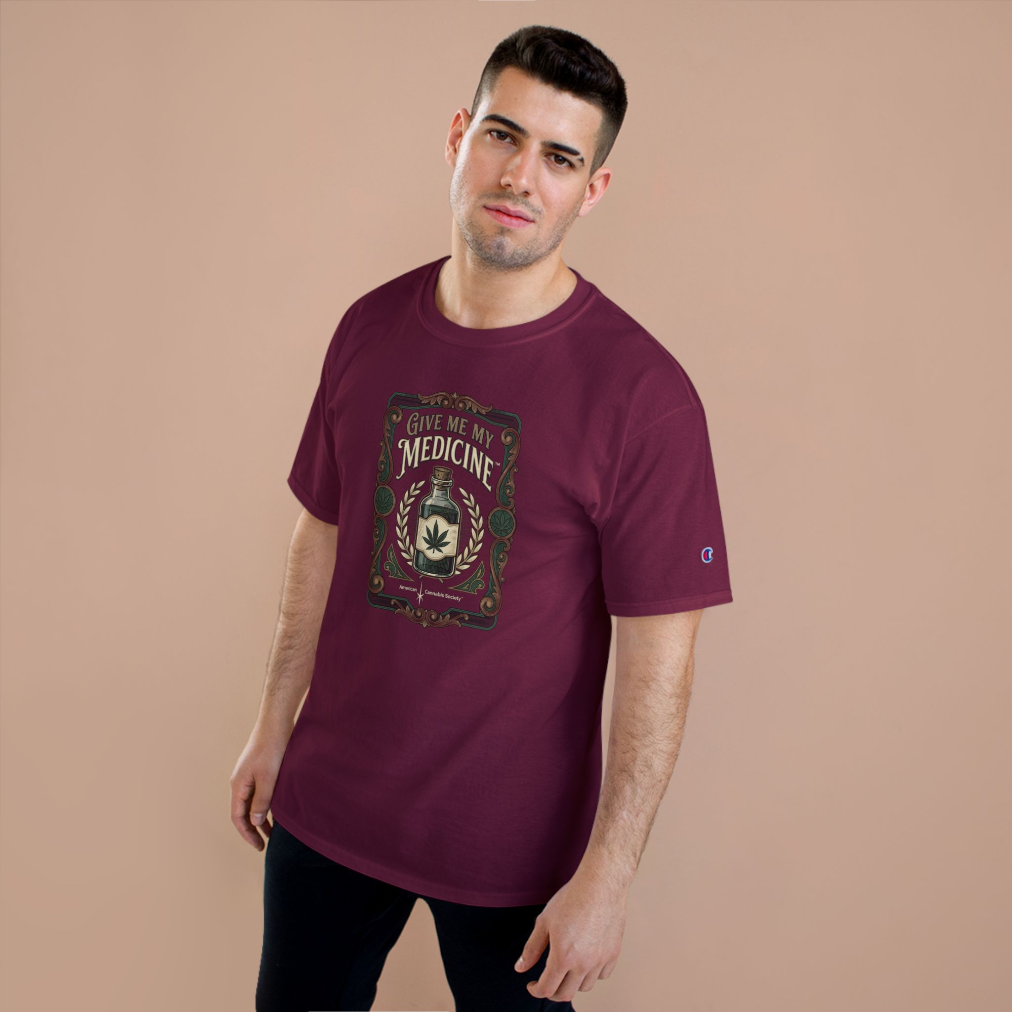 Give Me My Medicine™ Classic Cotton Tee – Cardinal, view 3