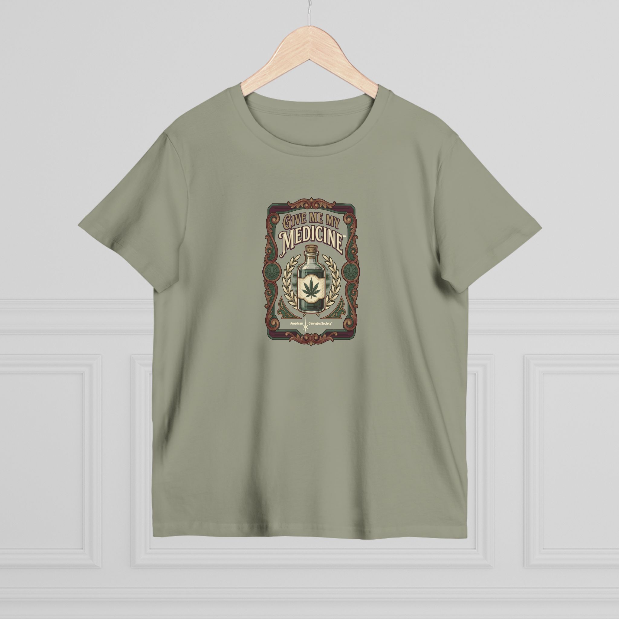Give Me My Medicine™ Women's Maple Tee – Eucalyptus, view 4