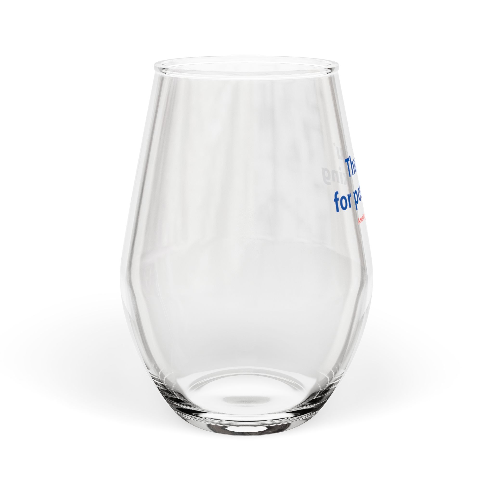 Thank You For Pot Smoking® Stemless Wine Glass – view 1