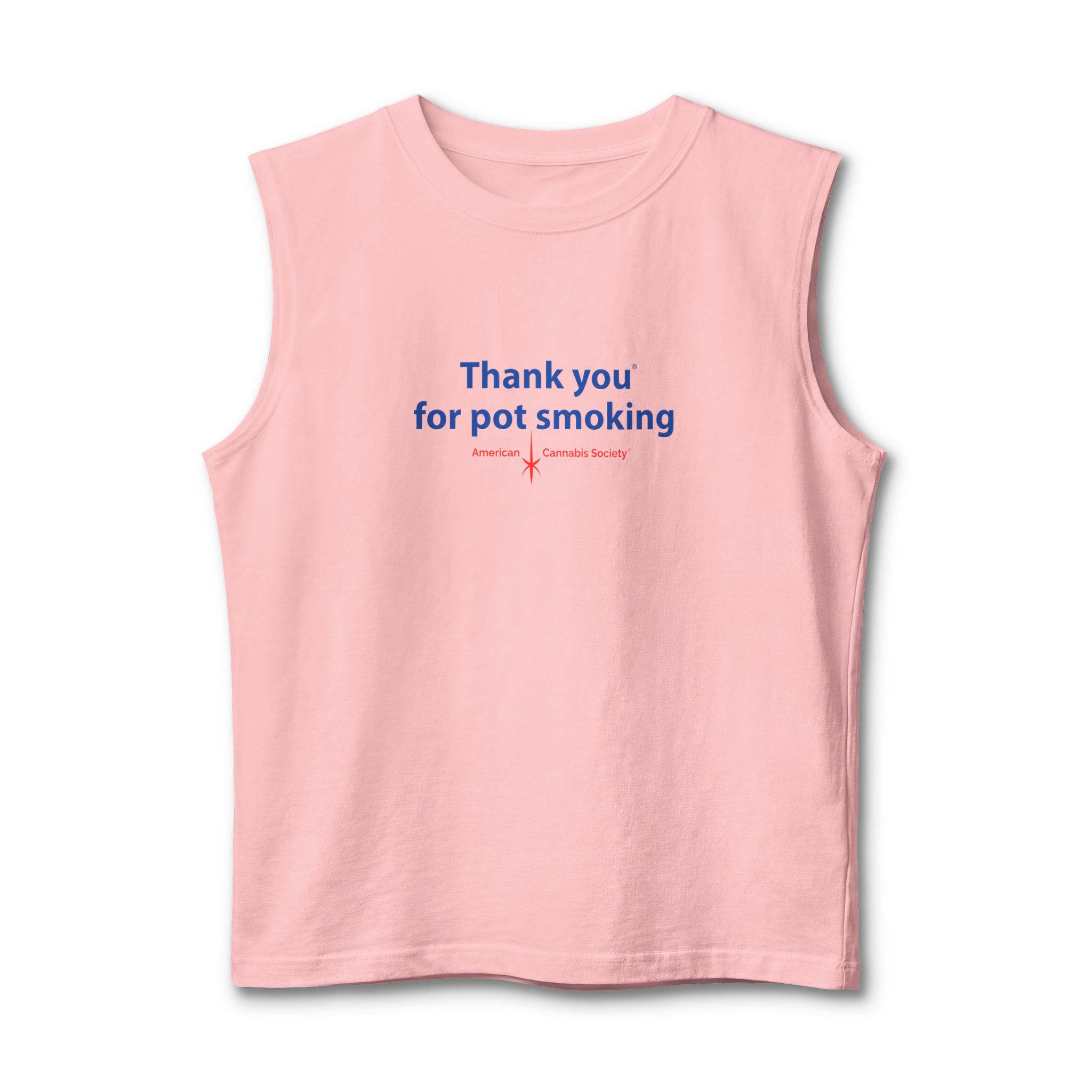 Thank You For Pot Smoking® Muscle Tank – Pink