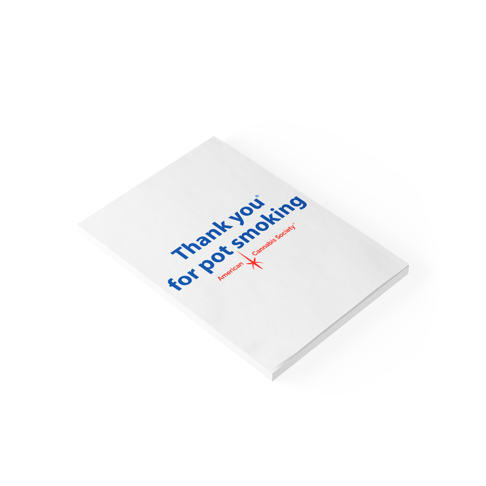 Thank You For Pot Smoking® Sticky Note Pad – view 4