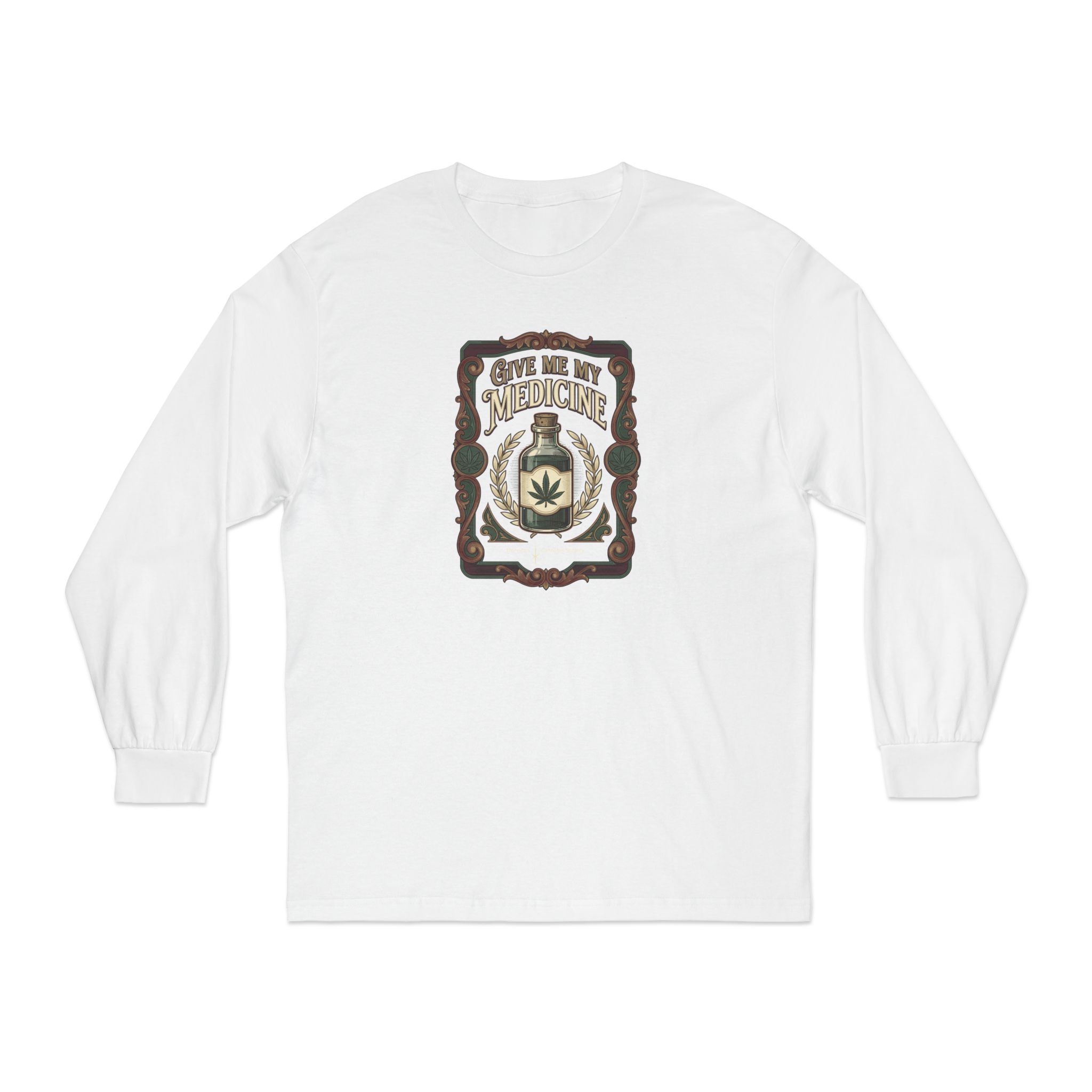 Give Me My Medicine™ Unisex Classic Long Sleeve Tee – White