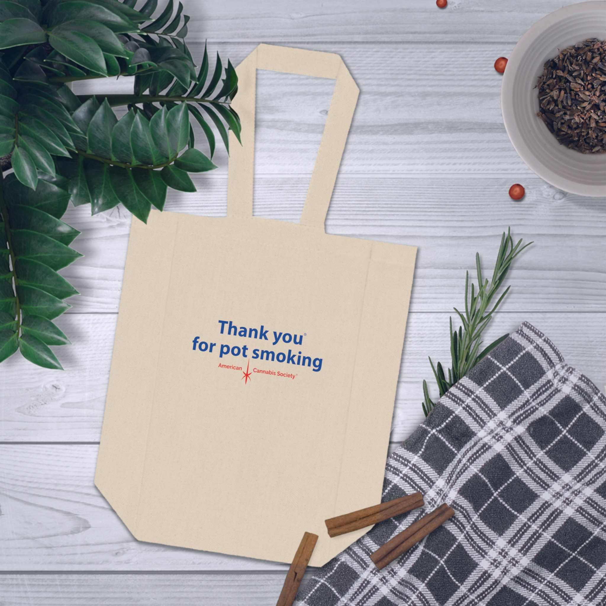 Thank You For Pot Smoking® Double Wine Tote – view 2