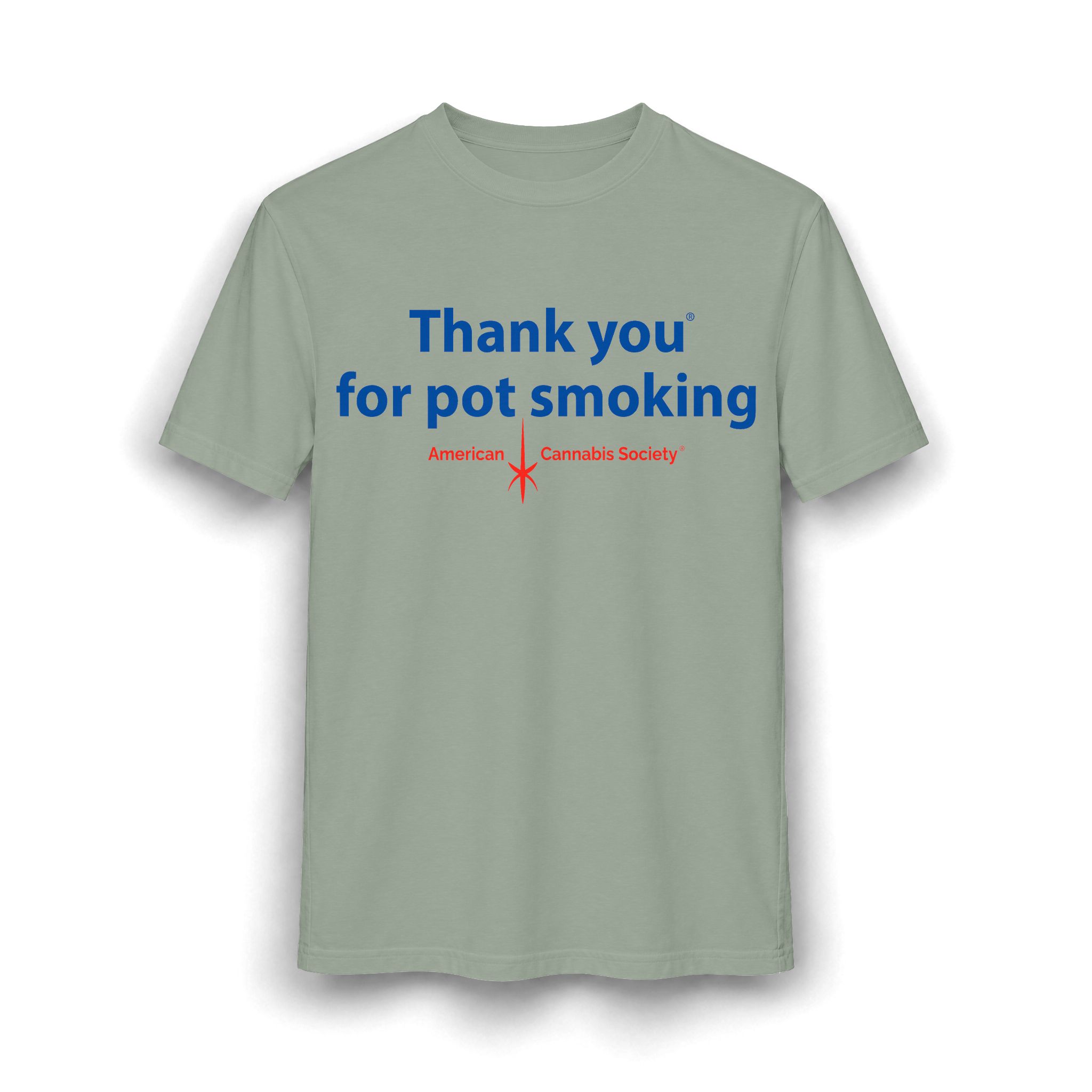 Thank You For Pot Smoking® Unisex CVC Tee – Heather Sage