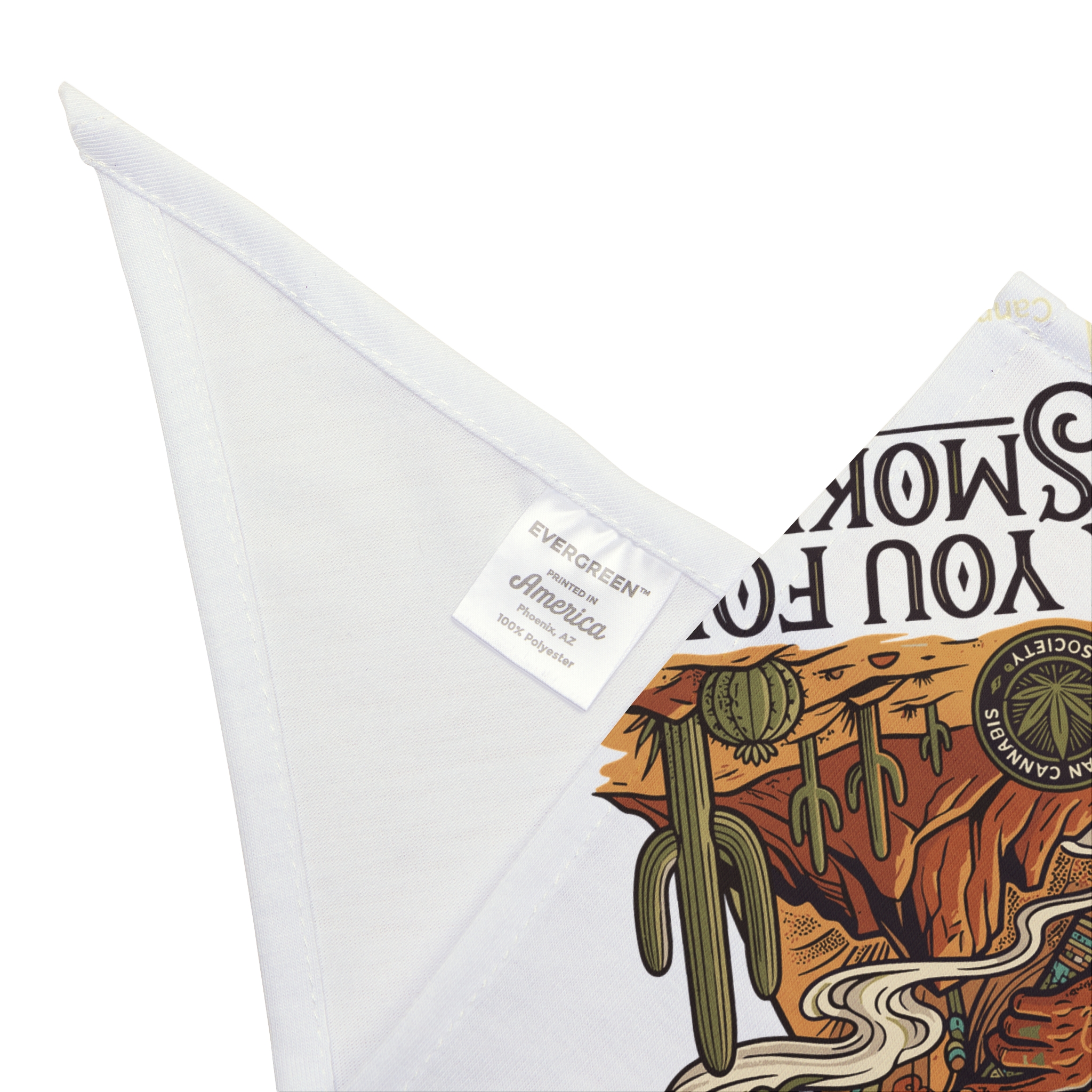 Thank You For Pot Smoking® Desert Chief Pet Bandana – 20" × 10" – view 3