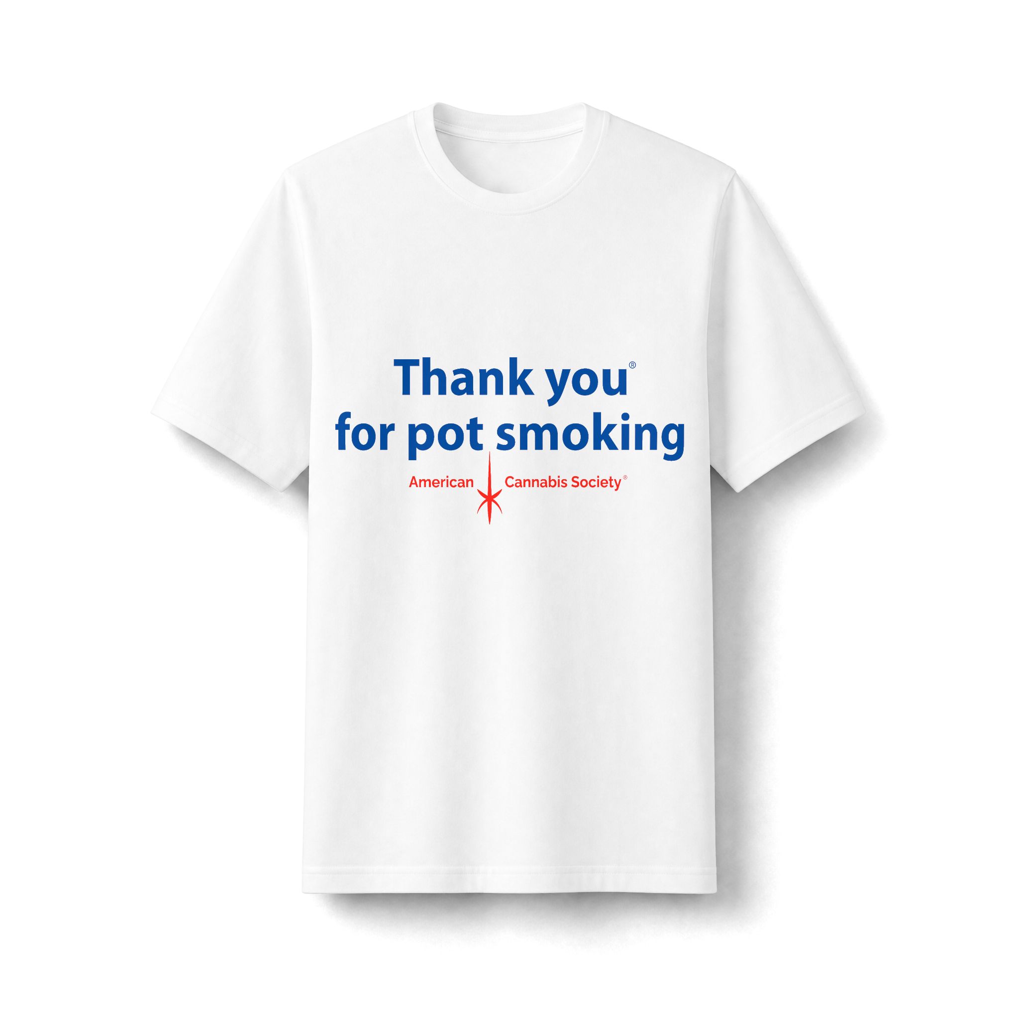 Thank You For Pot Smoking® Oversized Heavyweight Tee – White