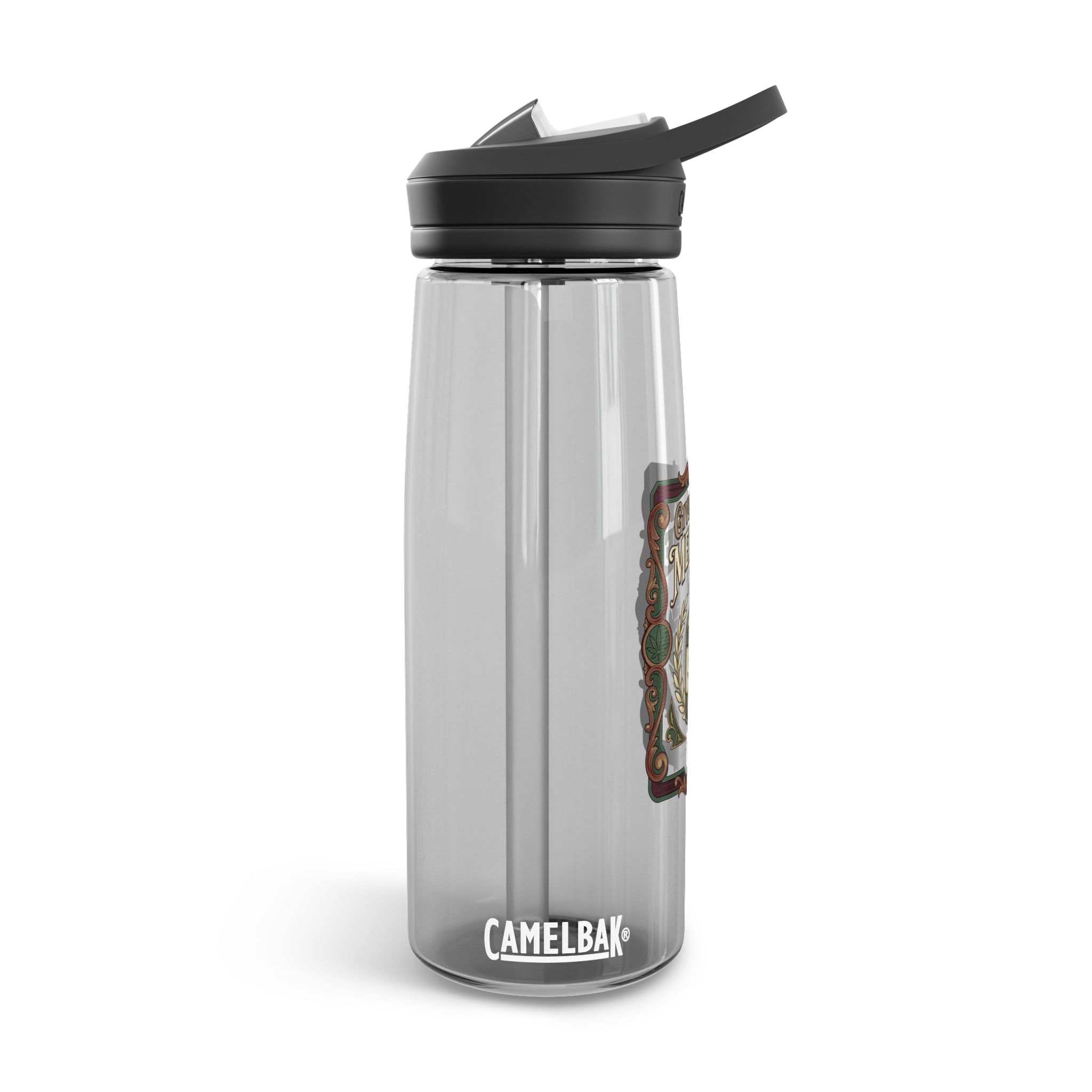 Give Me My Medicine™ Tritan Water Bottle with Handle, 25oz – Charcoal – view 2