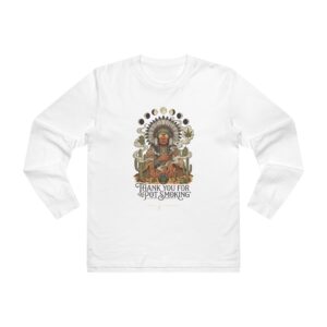 Thank You For Pot Smoking® Desert Chief Men's Relaxed Long Sleeve Tee – White