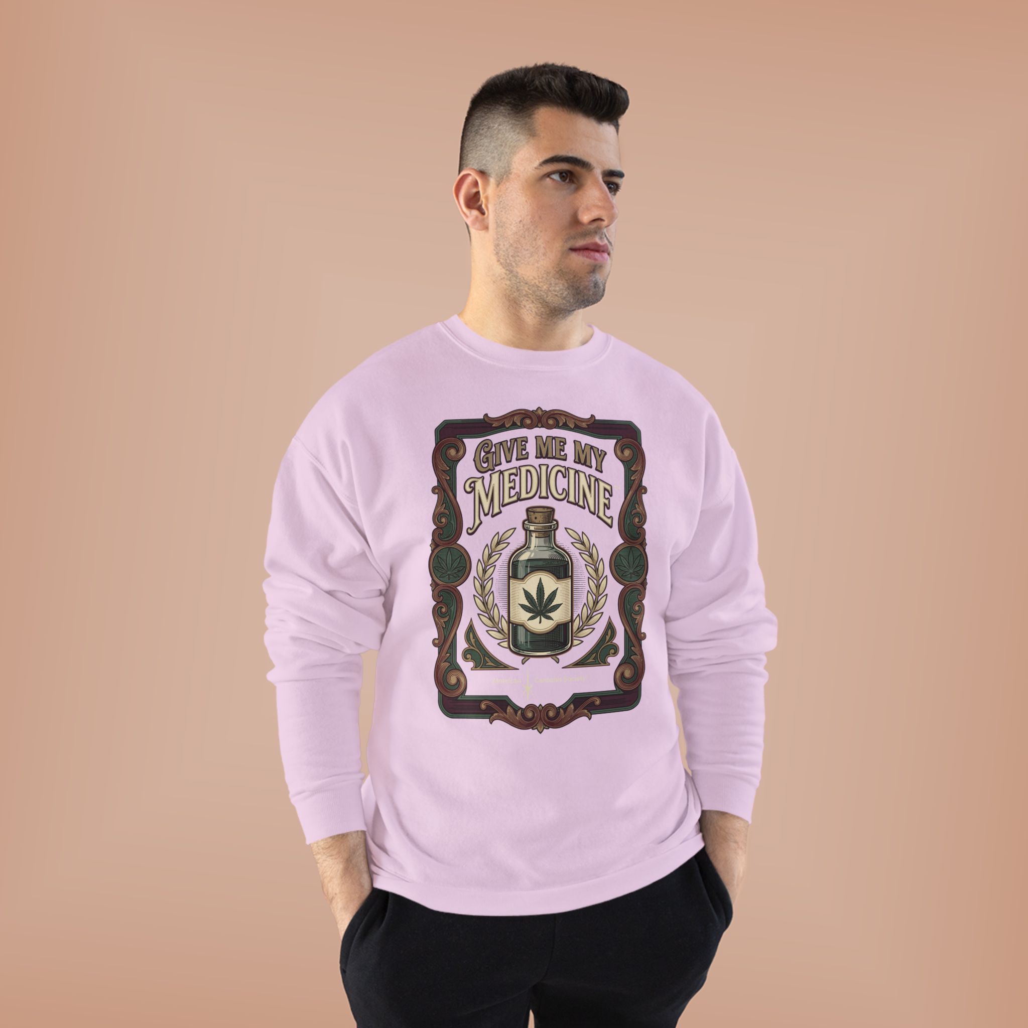 Give Me My Medicine™ Crewneck Sweatshirt – Pale Pink, view 4