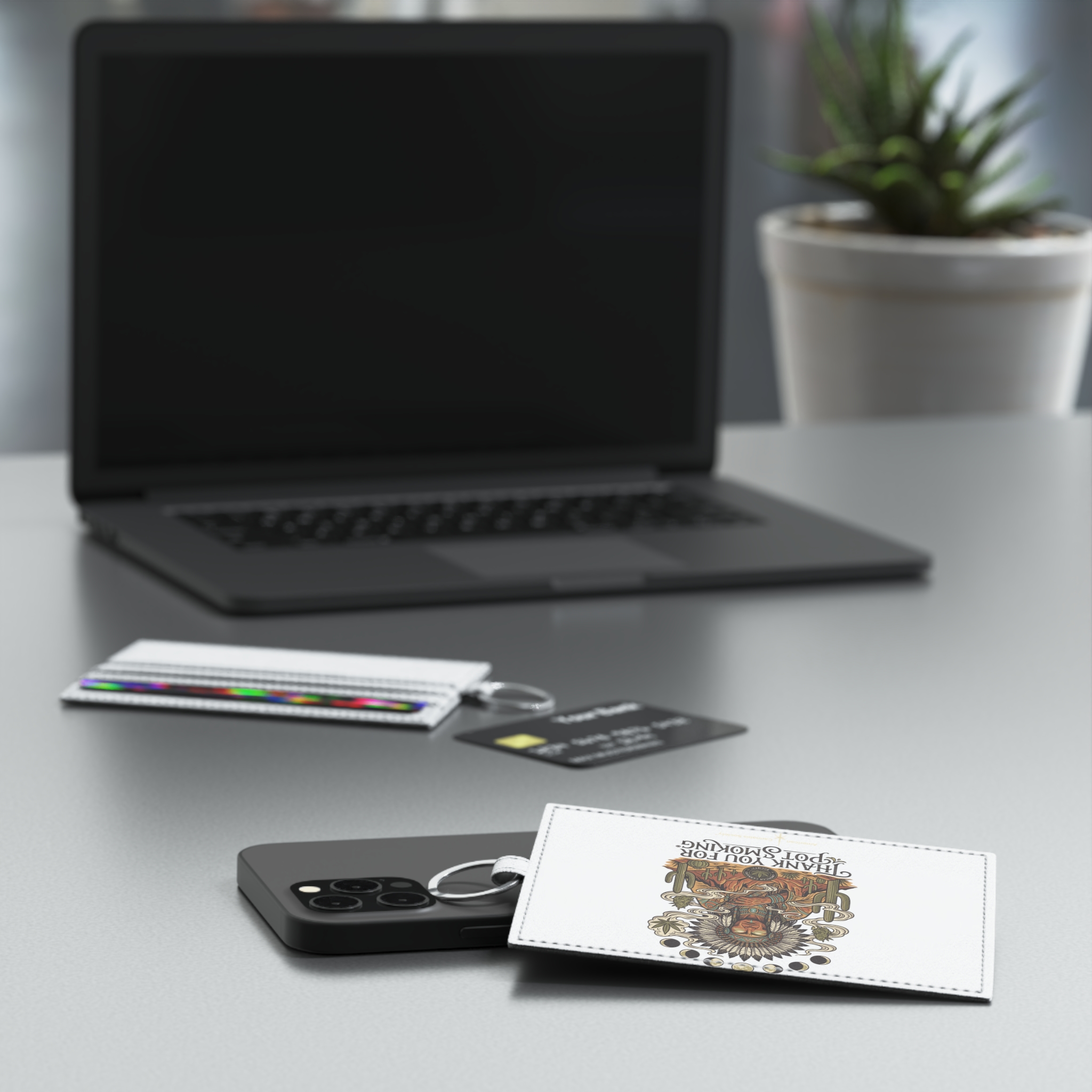 Desert Chief Card Holder – White – view 5