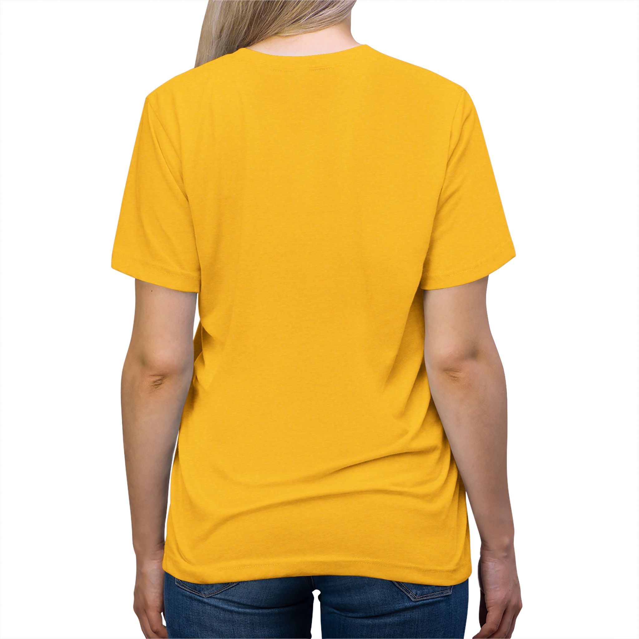 Thank You For Pot Smoking® Desert Chief Unisex Tri-Blend Tee – Yellow Gold TriBlend – view 4