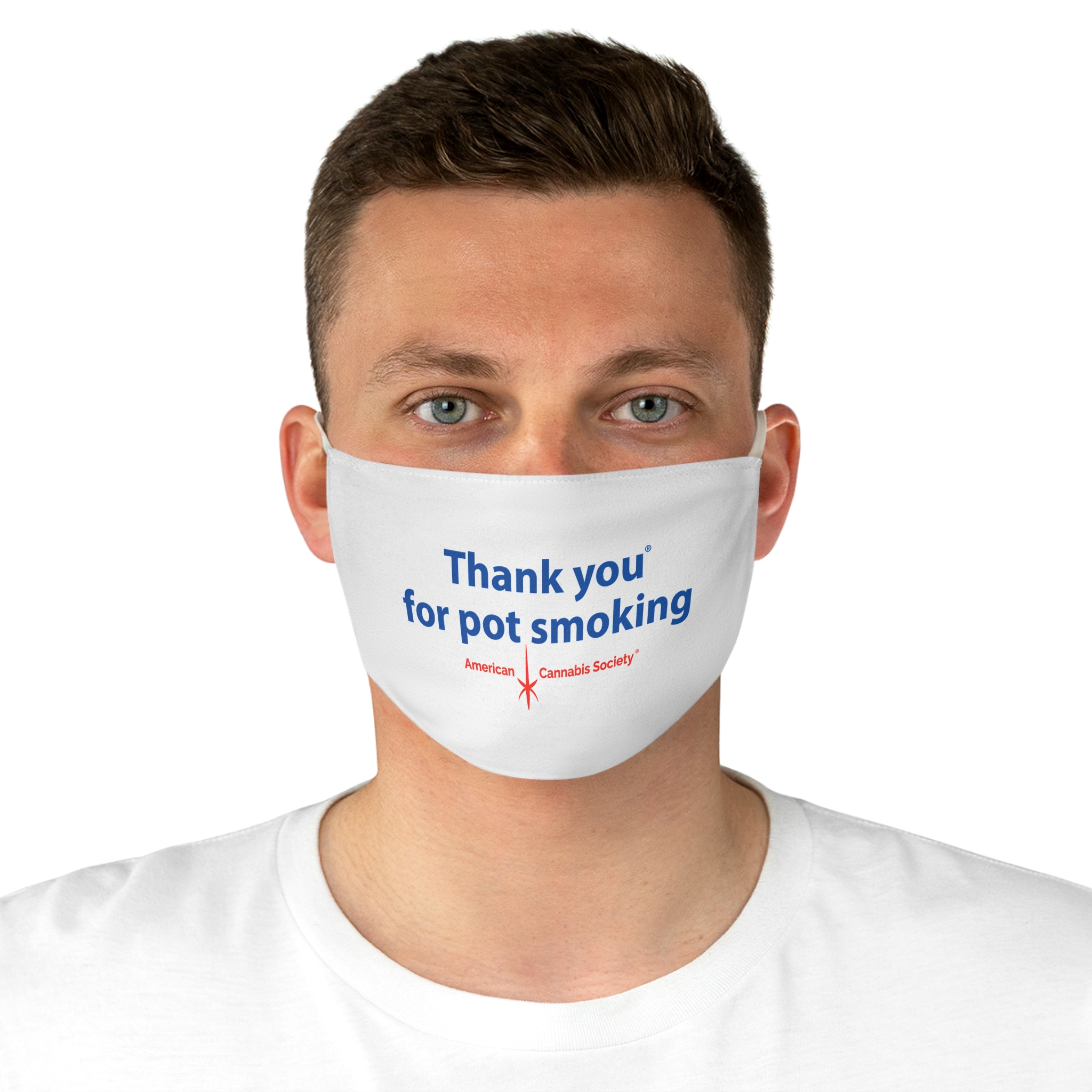 Thank You For Pot Smoking® Fabric Face Mask – view 4