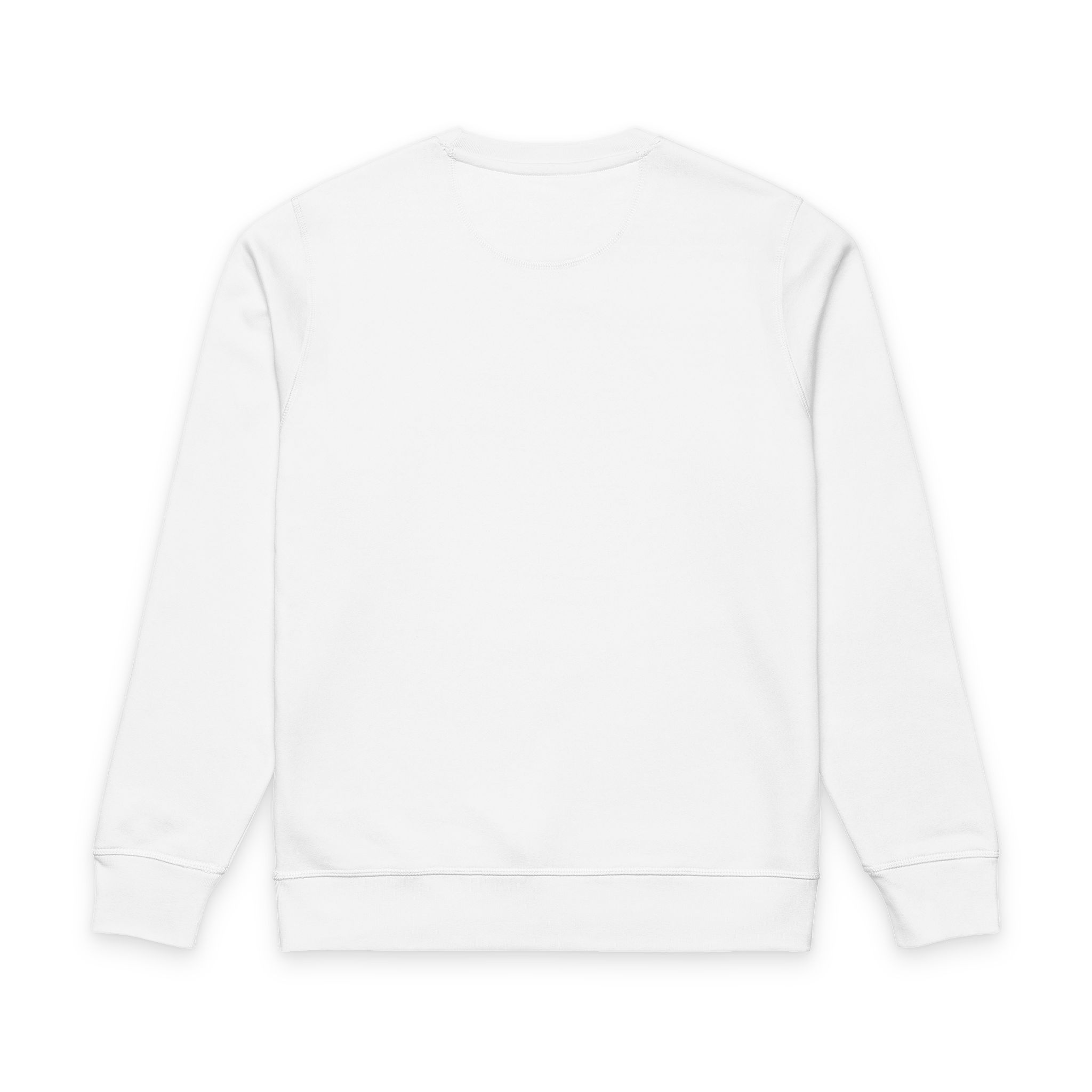 Thank You For Pot Smoking® Organic Mid-Weight Crewneck – White view 2