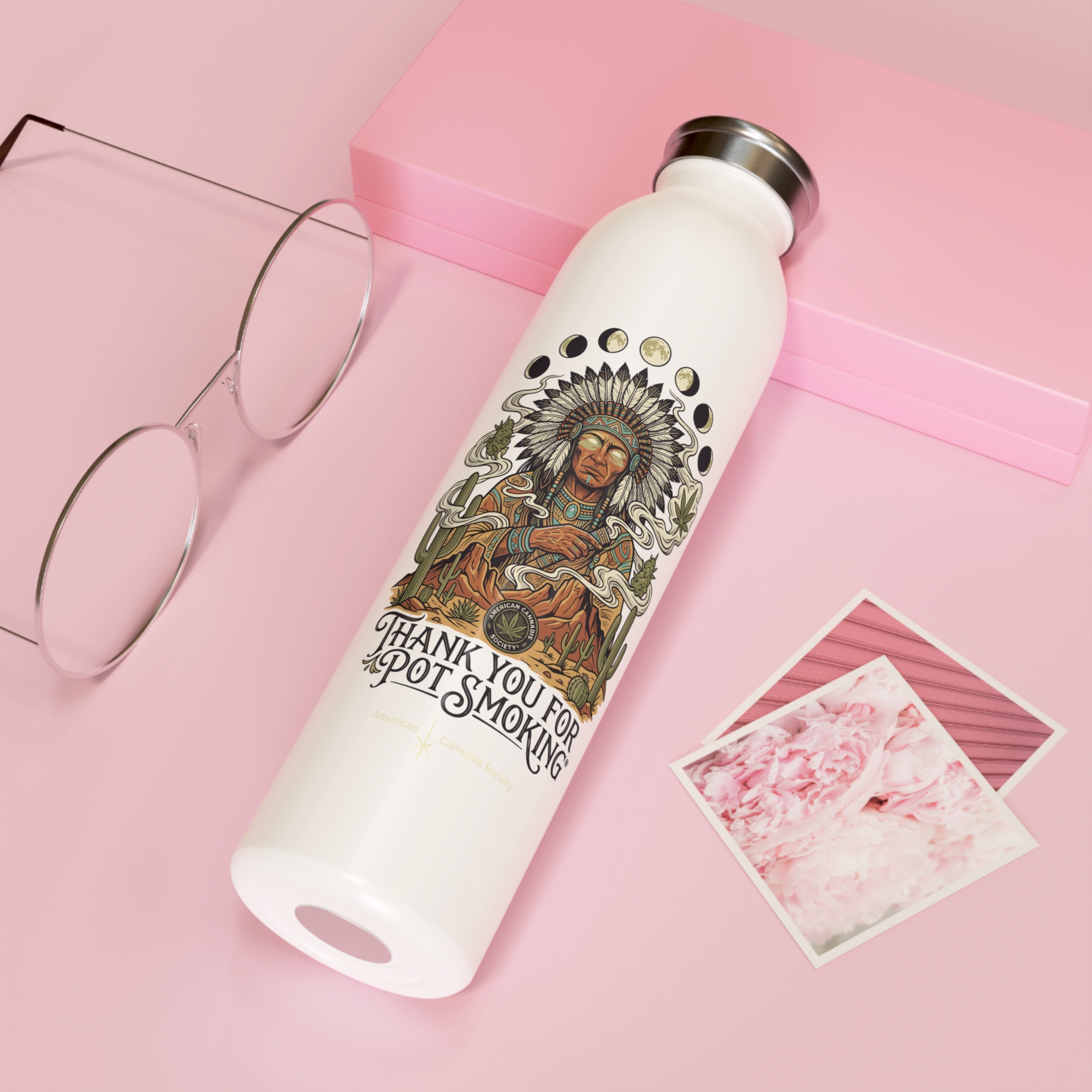 Thank You For Pot Smoking® Desert Chief Slim Water Bottle – 20oz – view 7