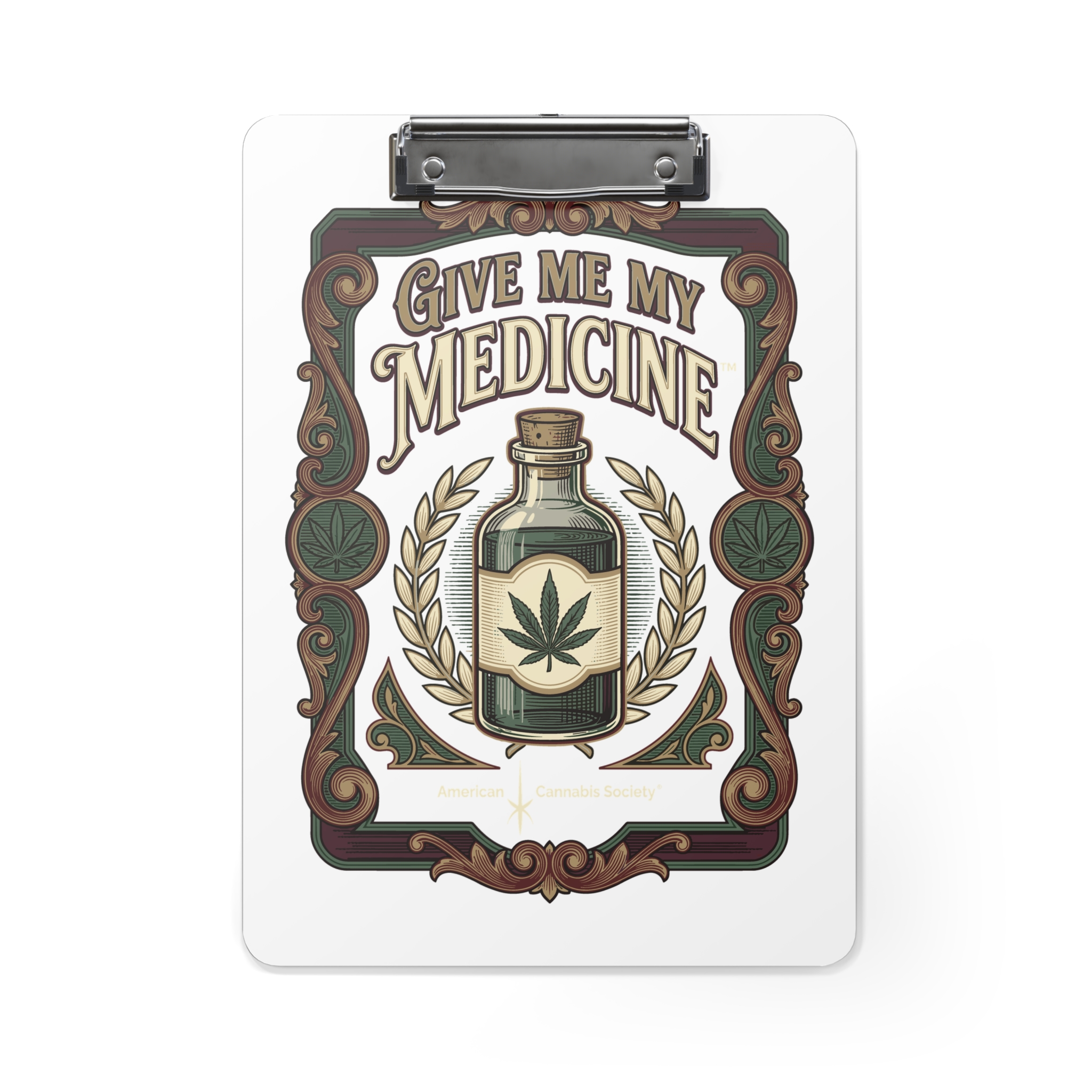 Give Me My Medicine™ Clipboard – White