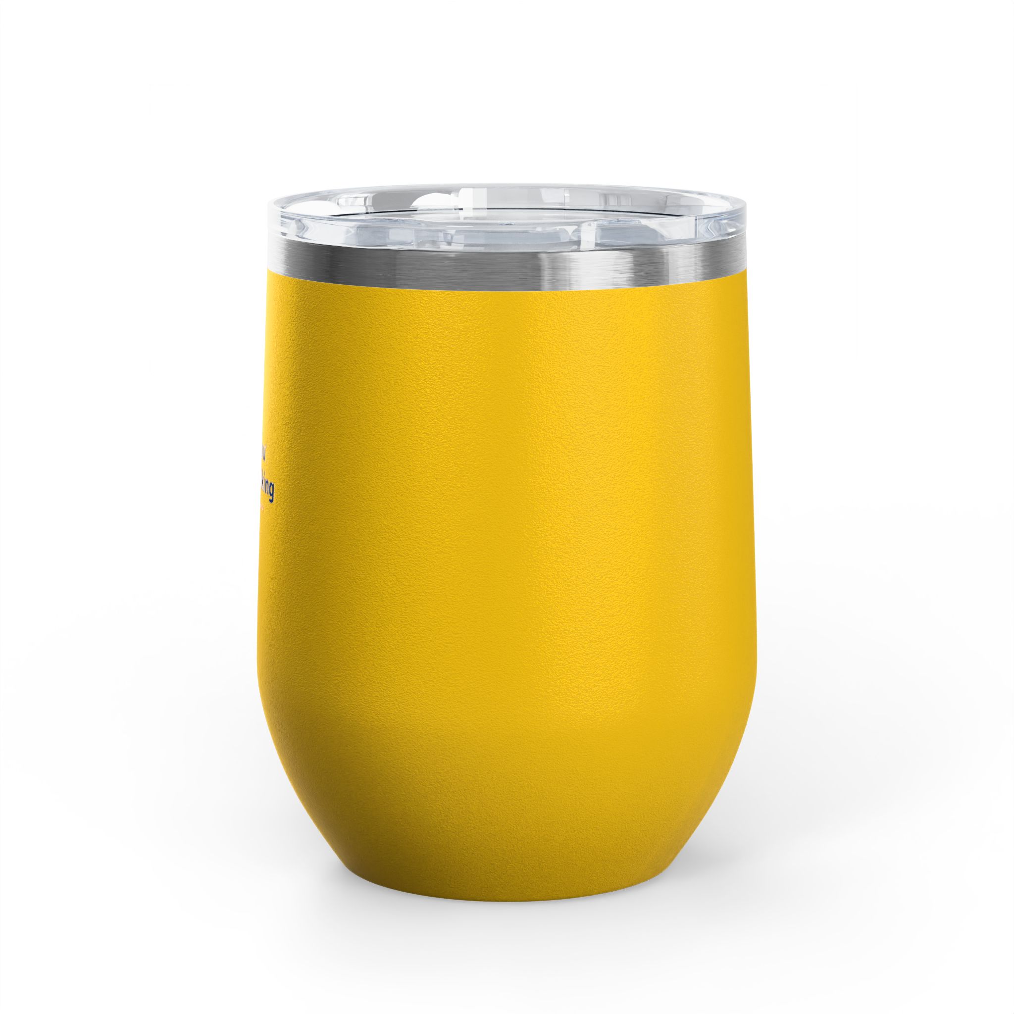 Thank You For Pot Smoking® Insulated Wine Tumbler – Yellow view 2
