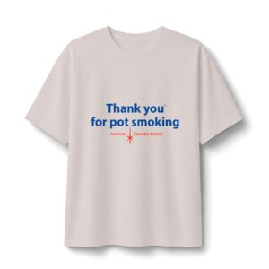 Thank You For Pot Smoking® Unisex Boxy Heavyweight Tee – Dust