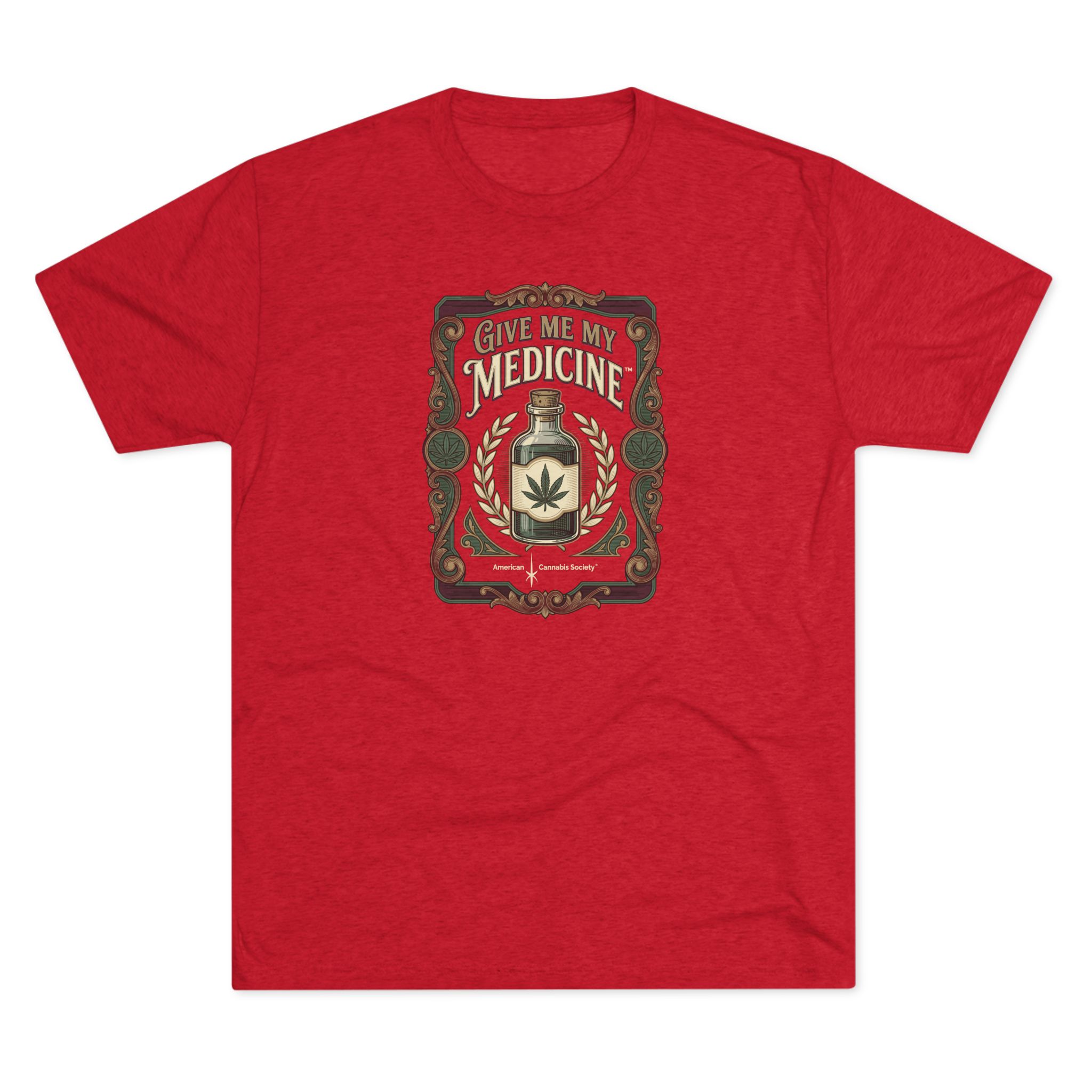 Give Me My Medicine™ Unisex Tri-Blend Crew Tee – Tri-Blend Vintage Red