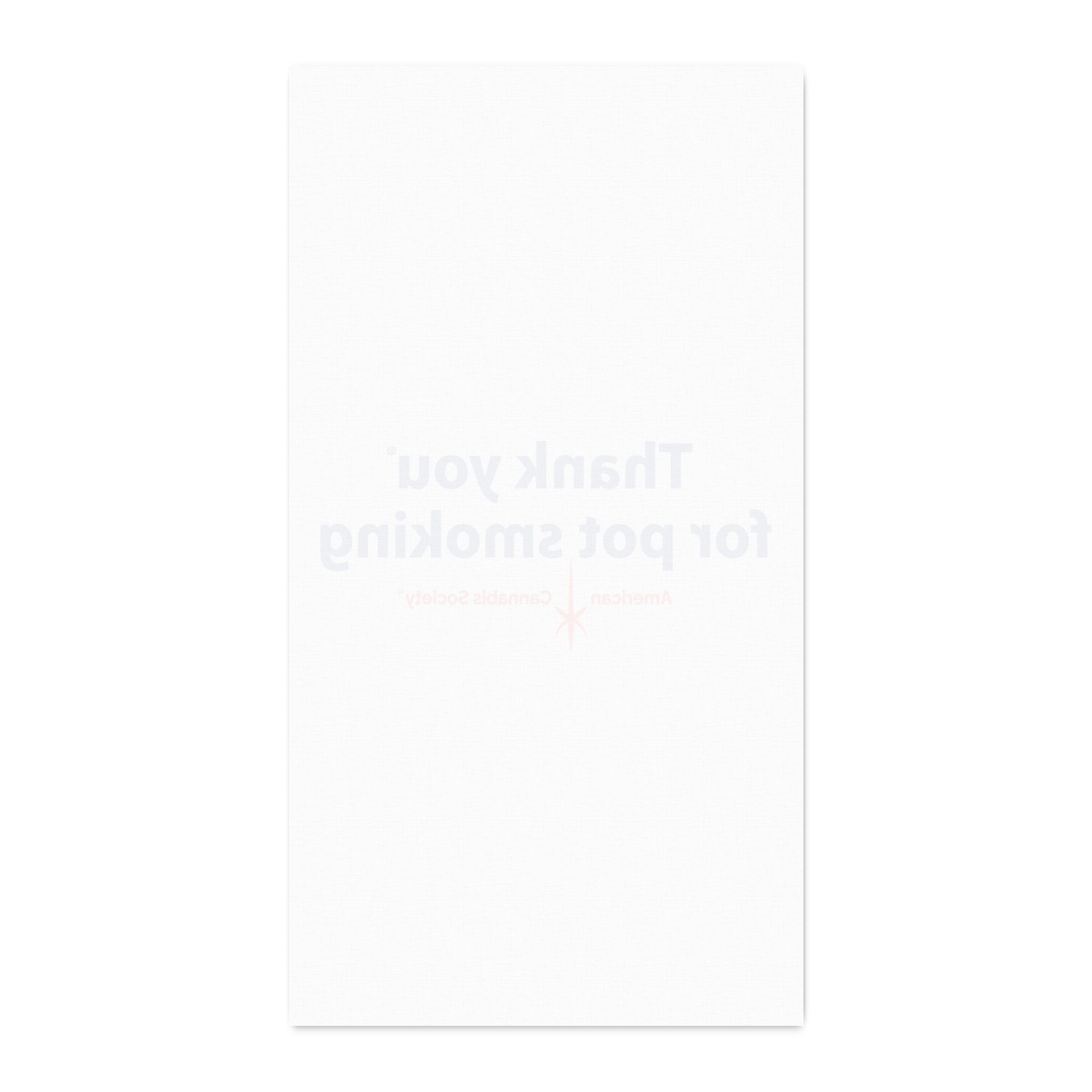 Thank You For Pot Smoking® Faux Linen Fabric by the Yard – 58'' × 108'', view 2