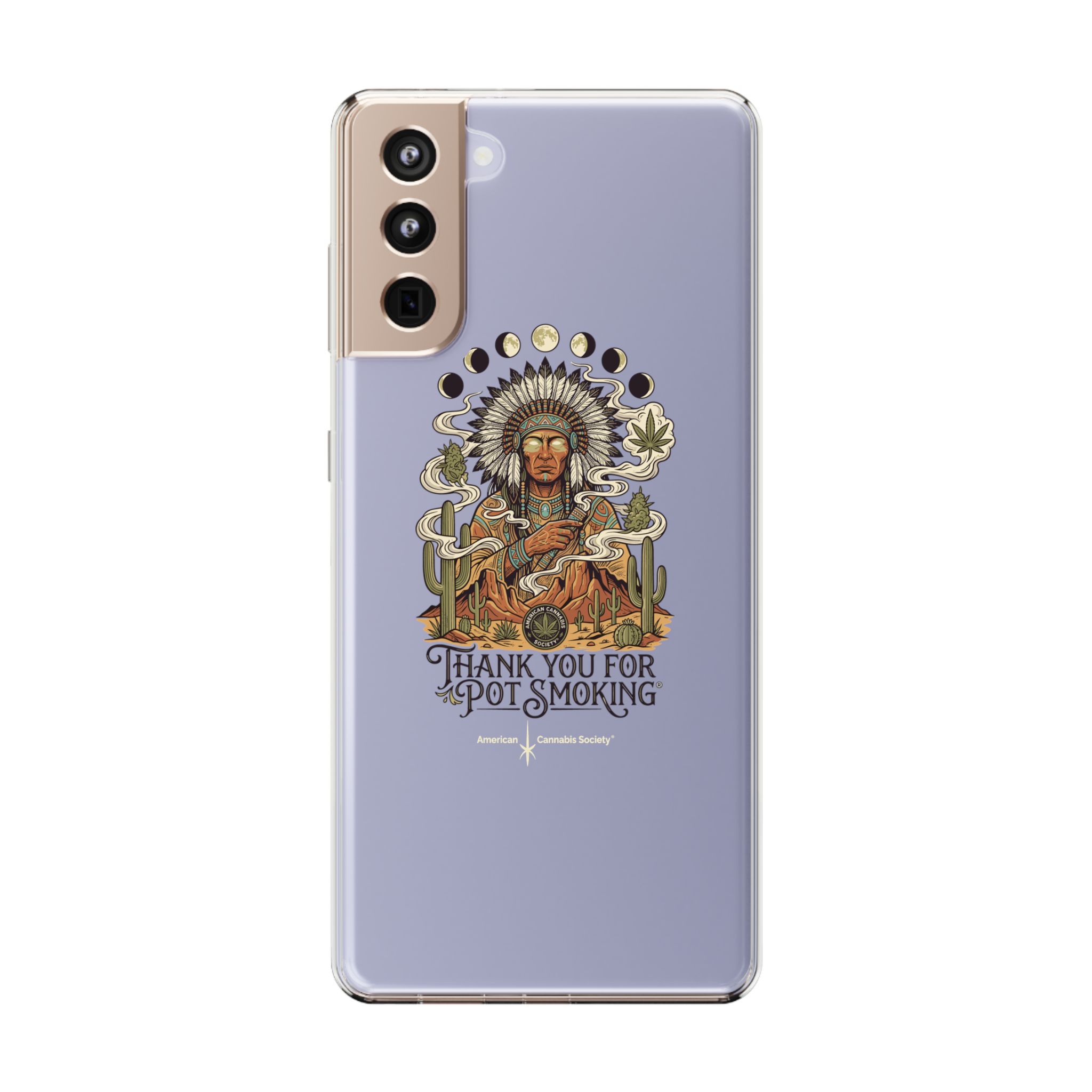 Thank You For Pot Smoking® Desert Chief Clear Phone Case – Samsung Galaxy S21 Plus