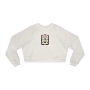 Give Me My Medicine™ Women's Cropped Fleece Pullover – Vintage White
