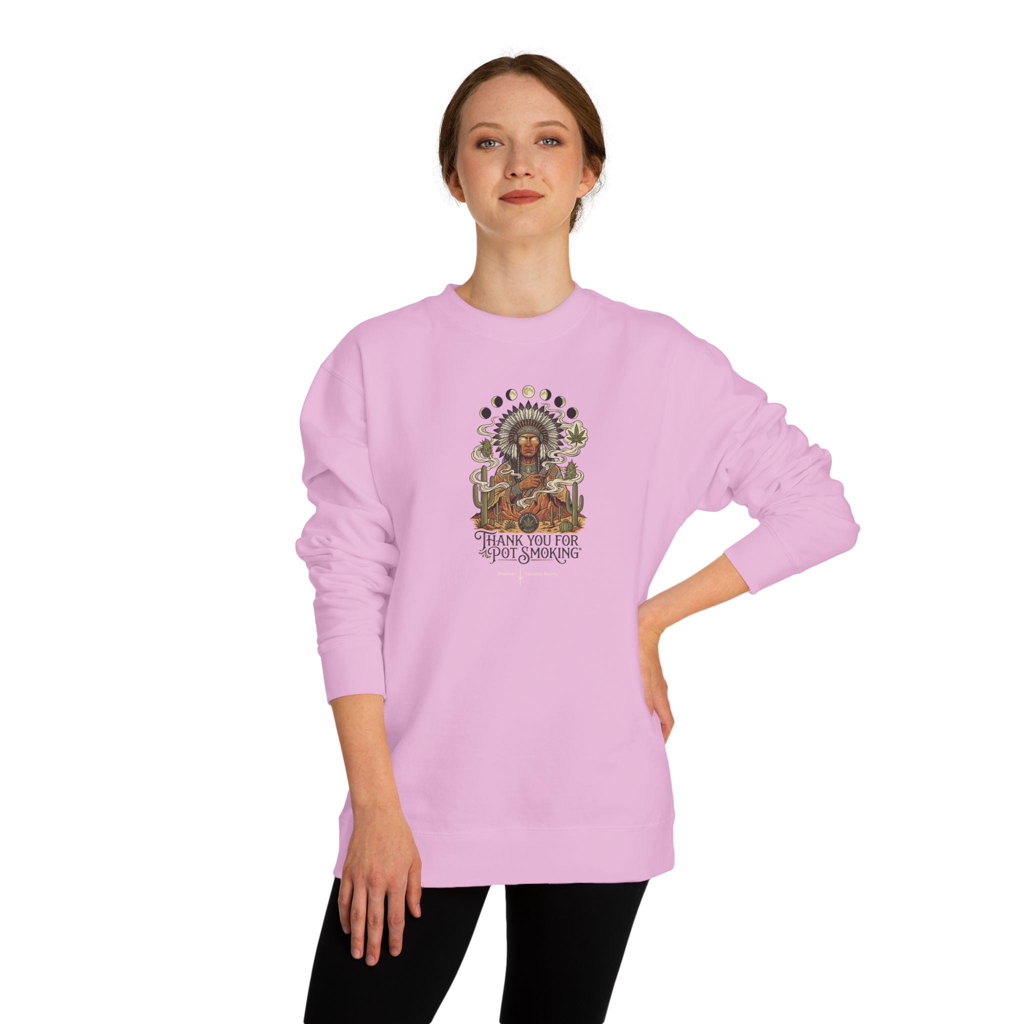 Desert Chief Crew Neck Sweatshirt – Light Pink – view 4
