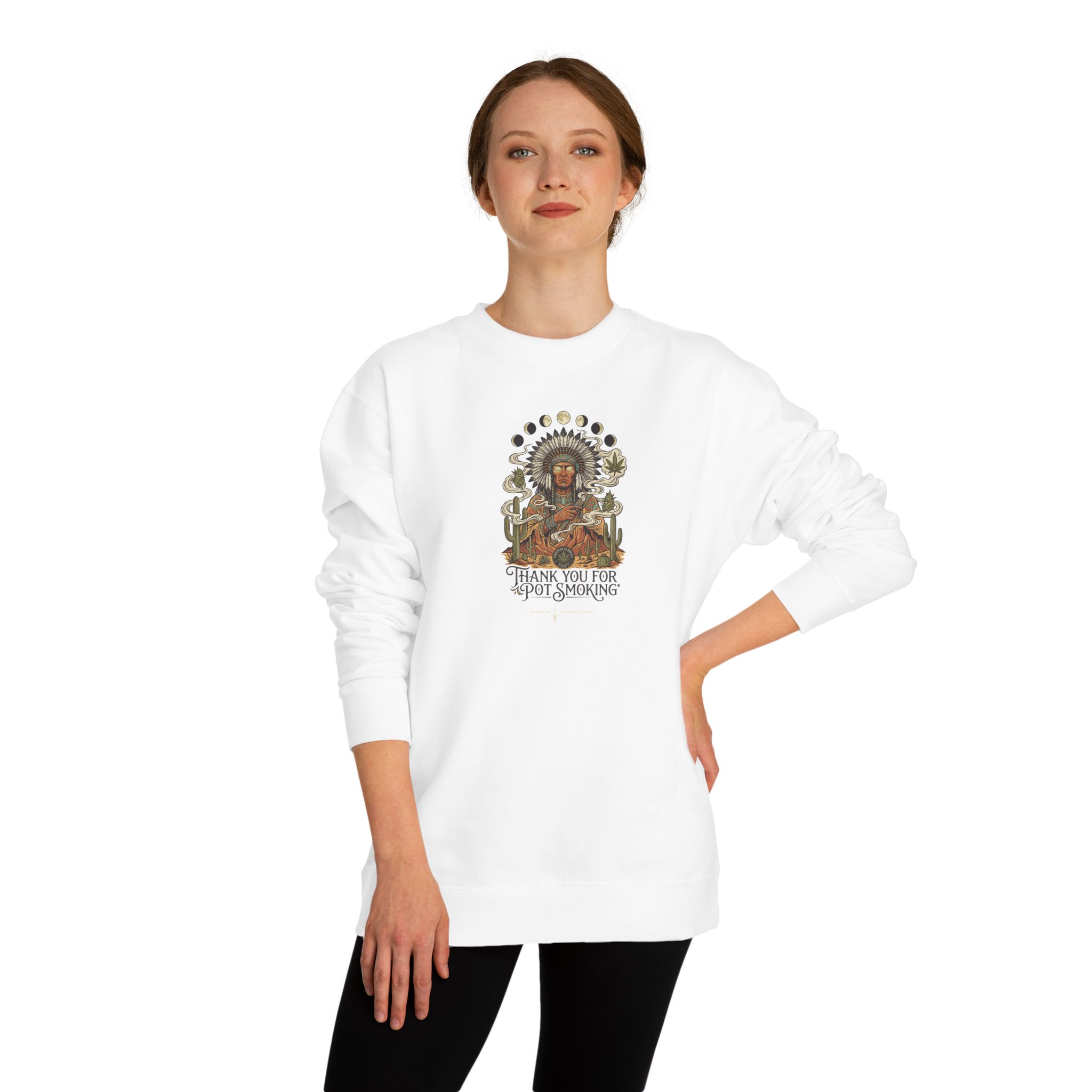 Desert Chief Crew Neck Sweatshirt – White – view 4
