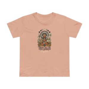 Thank You For Pot Smoking® Desert Chief Women's Ring-Spun Crew Tee – Pale Pink