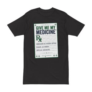 Give Me My Medicine™ Rx Heavyweight T-Shirt — American Cannabis Society® Prescription Label Tee