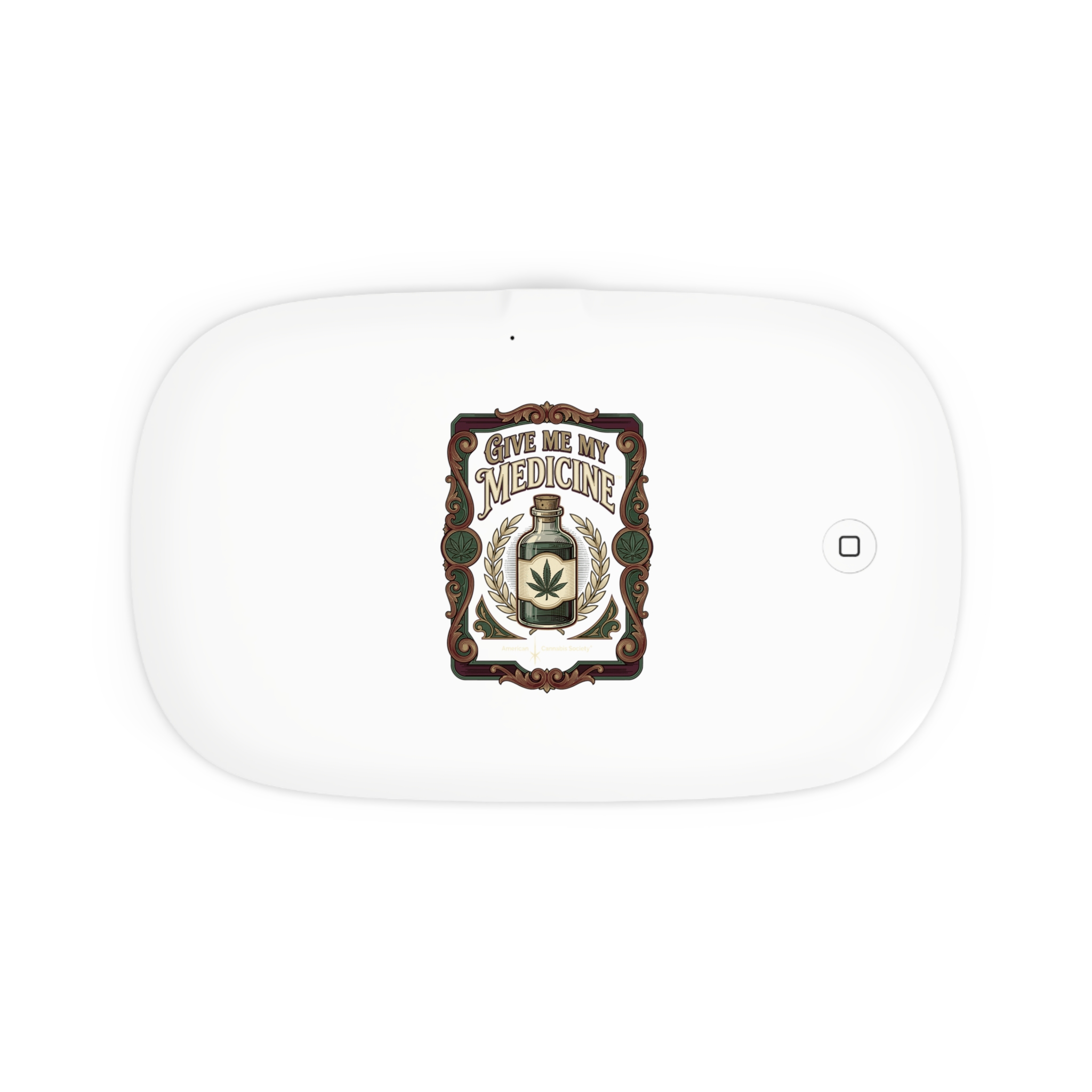 Give Me My Medicine™ UV Phone Sanitizer and Wireless Charger – White