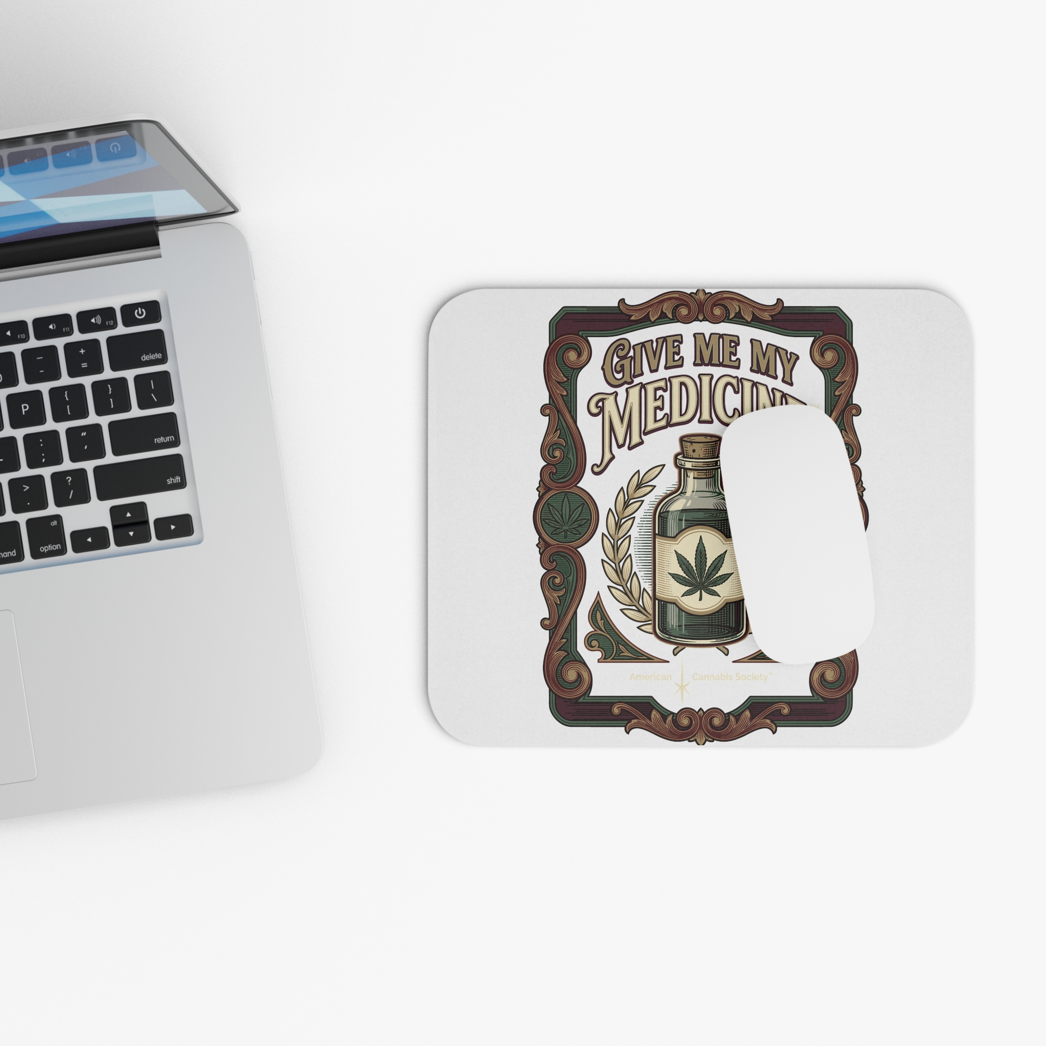 Give Me My Medicine™ Foam Mouse Pad – 9" × 8" – view 4