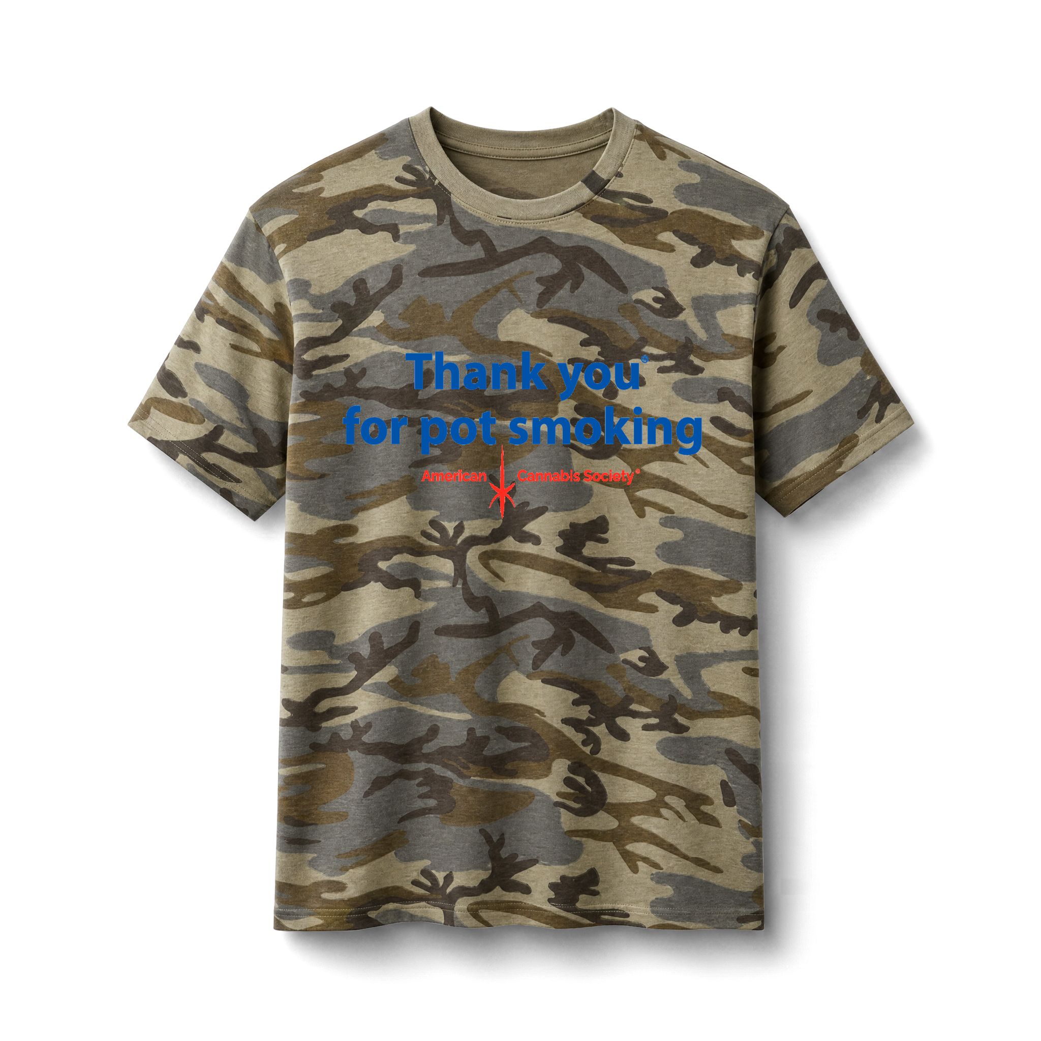 Thank You For Pot Smoking® Camo Tee – Desert Camo