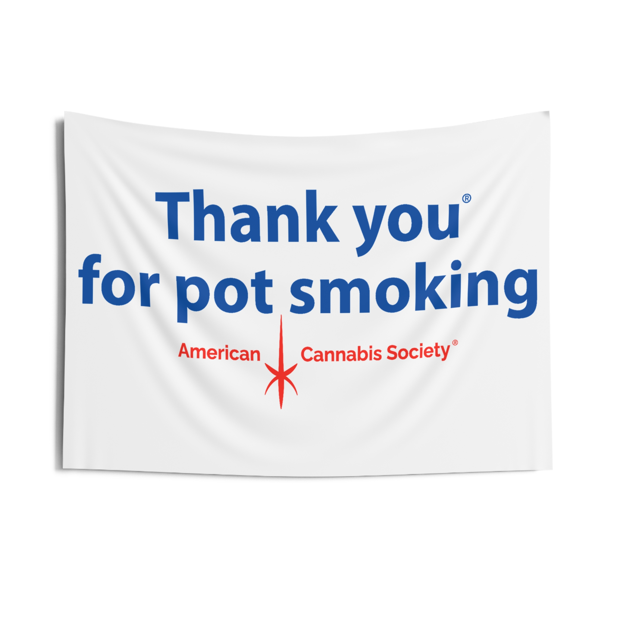 Thank You For Pot Smoking® Wall Tapestry — American Cannabis Society® Indoor Wall Hanging - Image 5