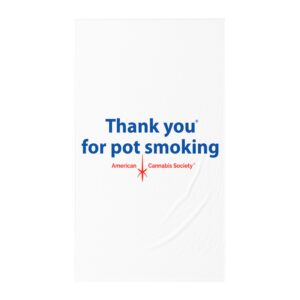 Thank You For Pot Smoking® Twin Flat Sheet – 58″ x 97″