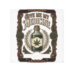 Give Me My Medicine™ Face Towel – White