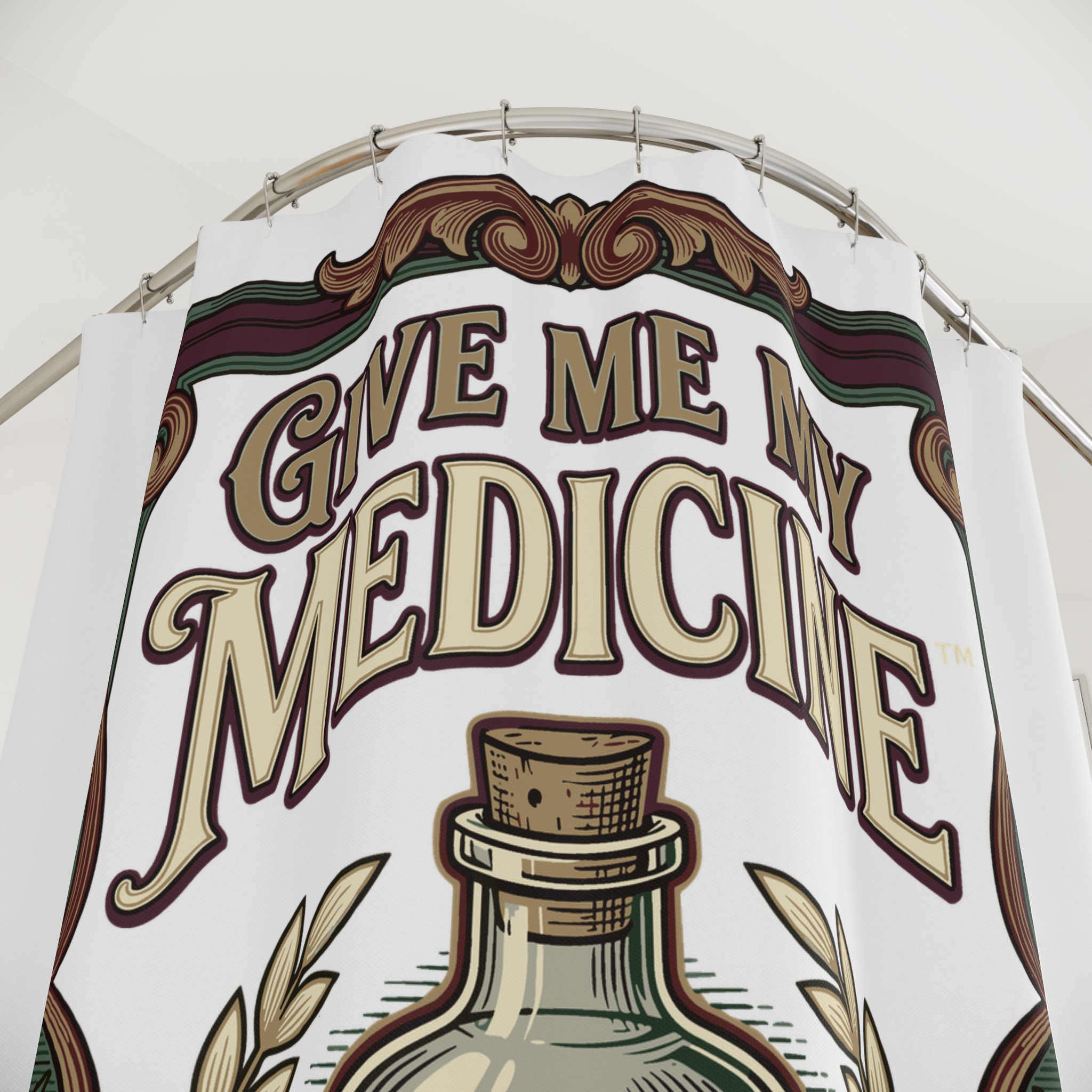 Give Me My Medicine™ Shower Curtain – 71" × 74" – view 2