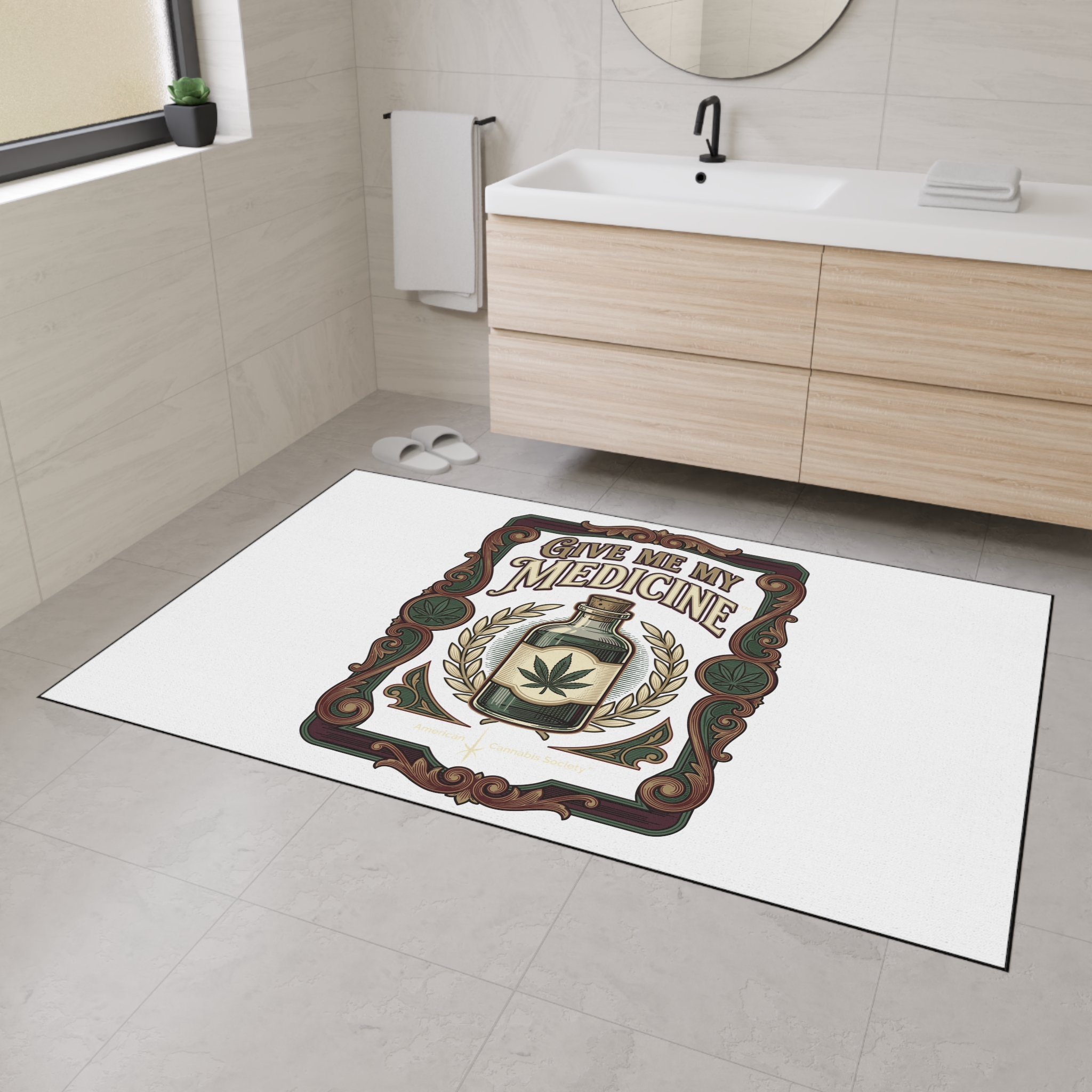 Give Me My Medicine™ Heavy Duty Floor Mat – 48" × 72" – view 3