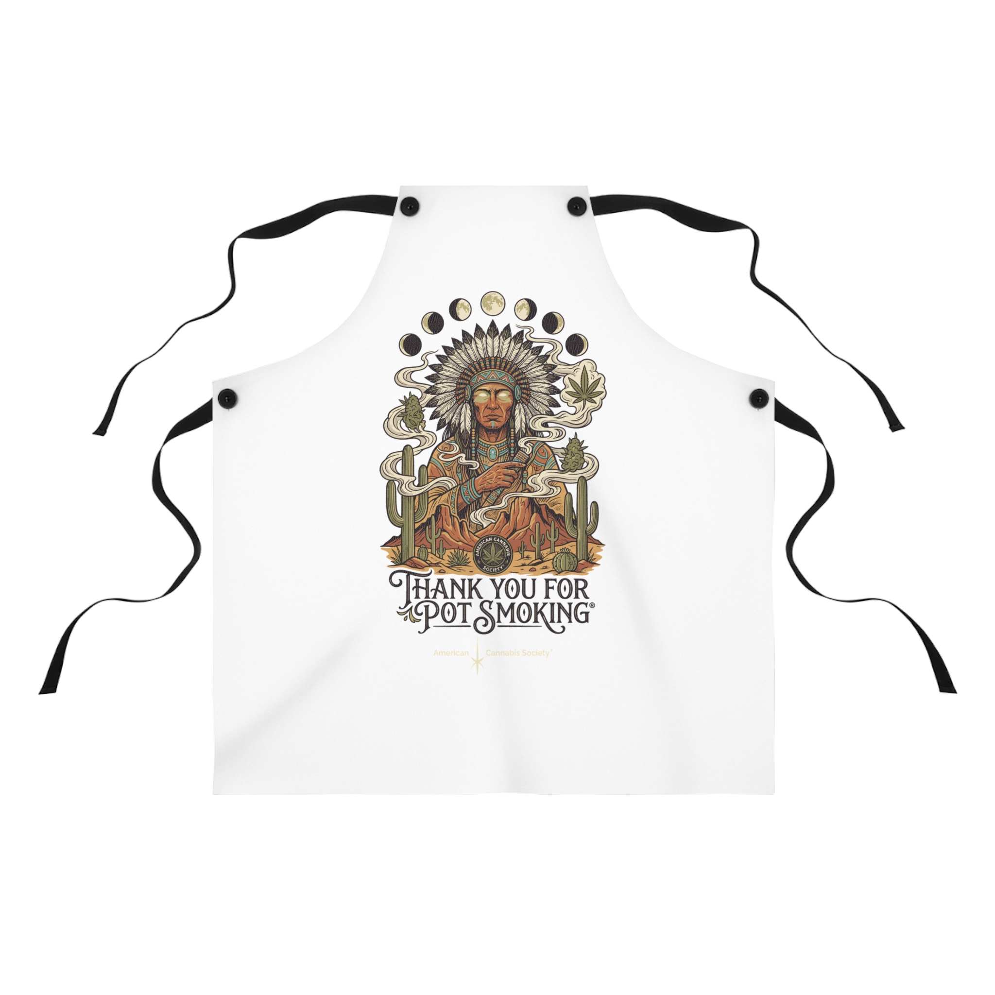 Thank You For Pot Smoking® Desert Chief Polyester Apron – One Size