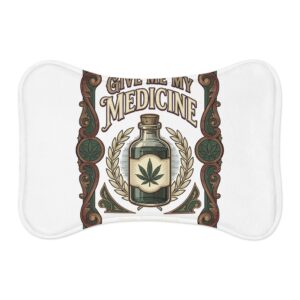 Give Me My Medicine™ Pet Feeding Mat – White