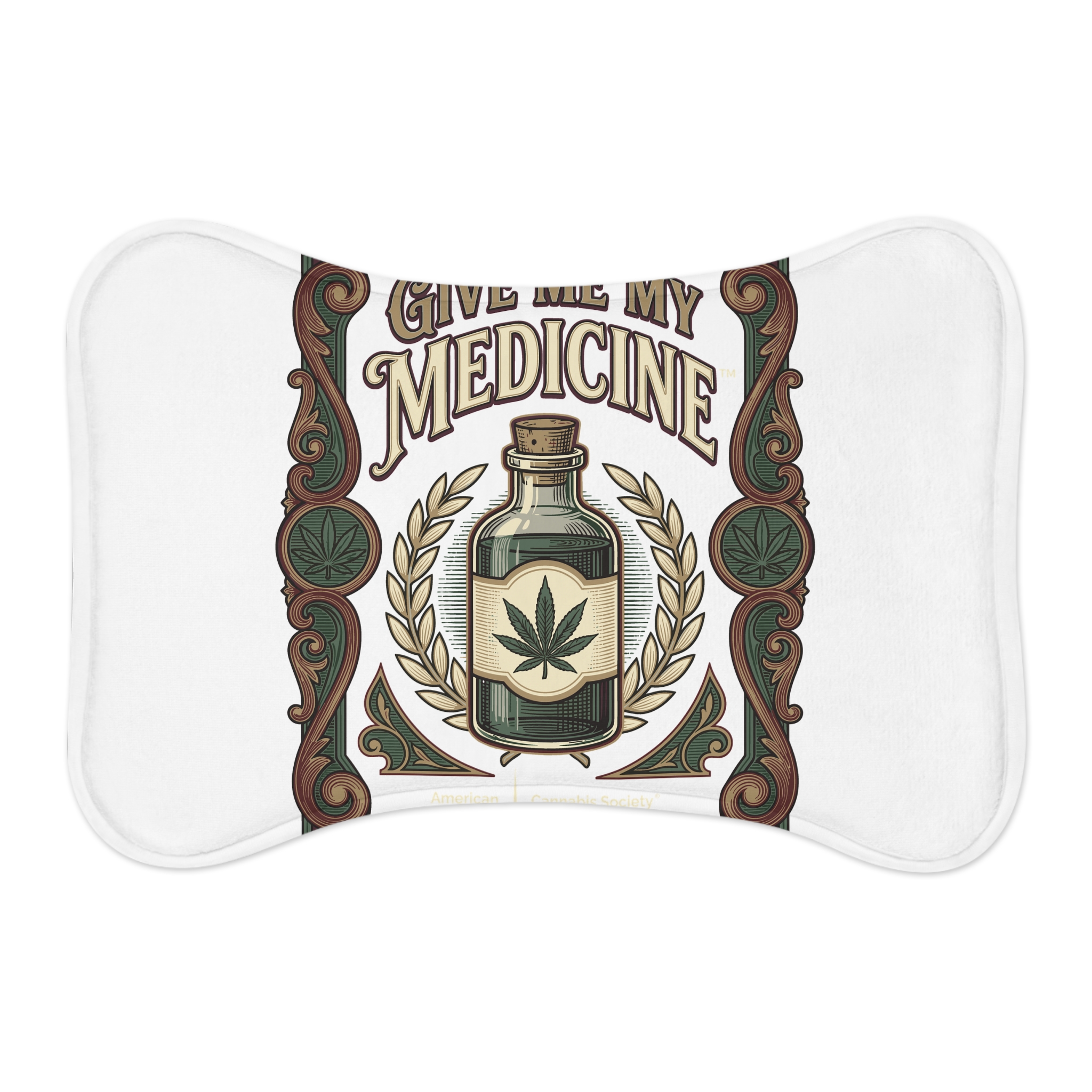 Give Me My Medicine™ Pet Feeding Mat – White